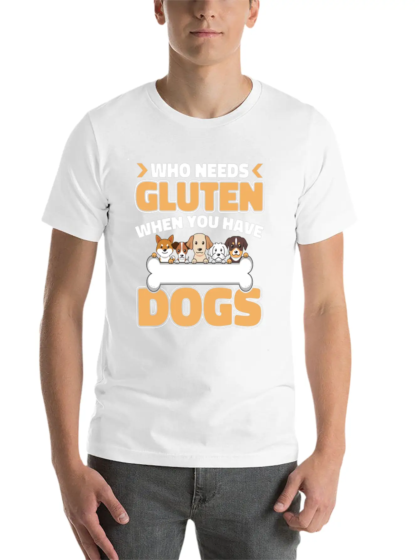 Gluten Free Dogs Basic Graphic T-Shirt – Daily Comfort In Soft Cotton