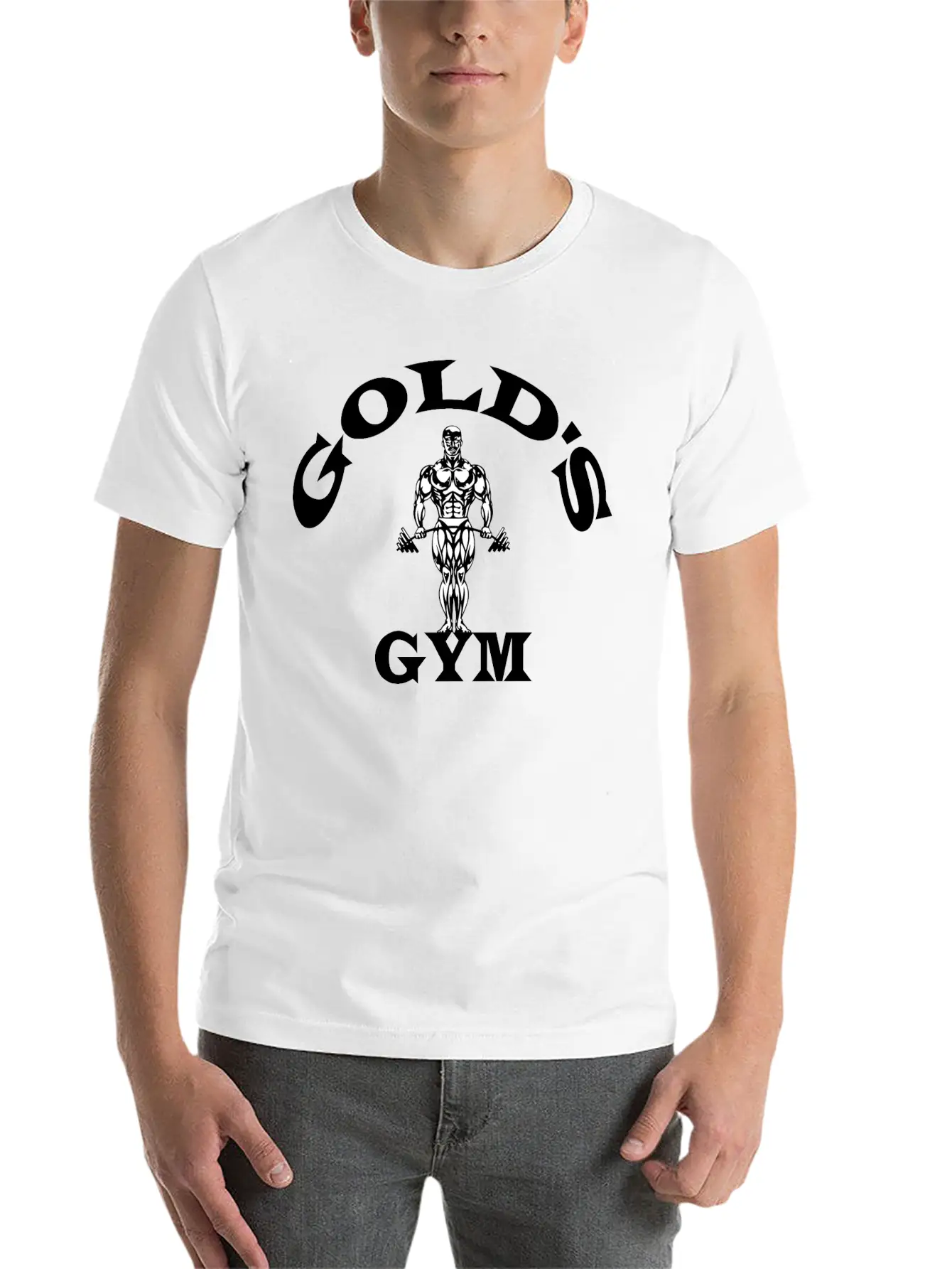 Golds Gym Basic Graphic T-Shirt – Daily Comfort In Soft Cotton
