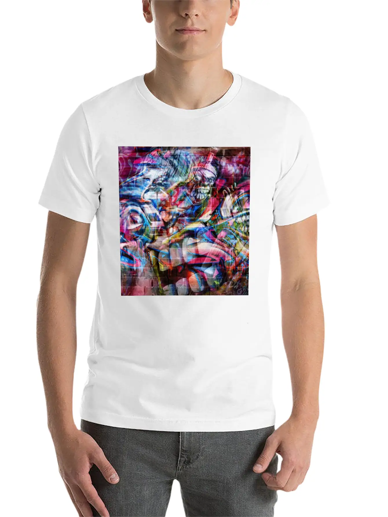Graffiti Art Gift Basic Graphic T-Shirt – Daily Comfort In Soft Cotton