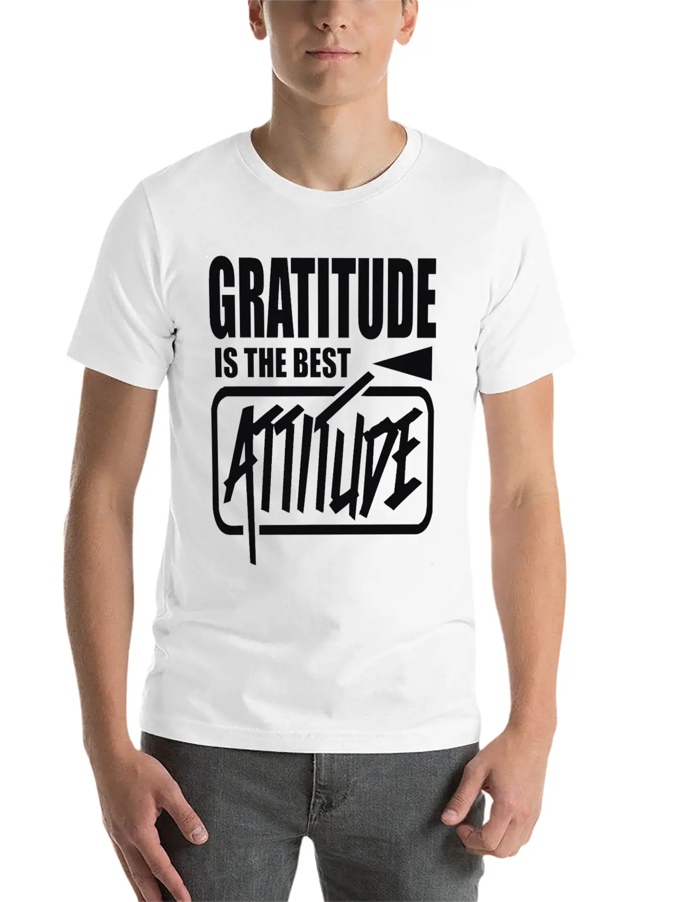 Gratitude Honor Attitude Stylish Everyday T-Shirt – Unisex Basic Cotton Tee
