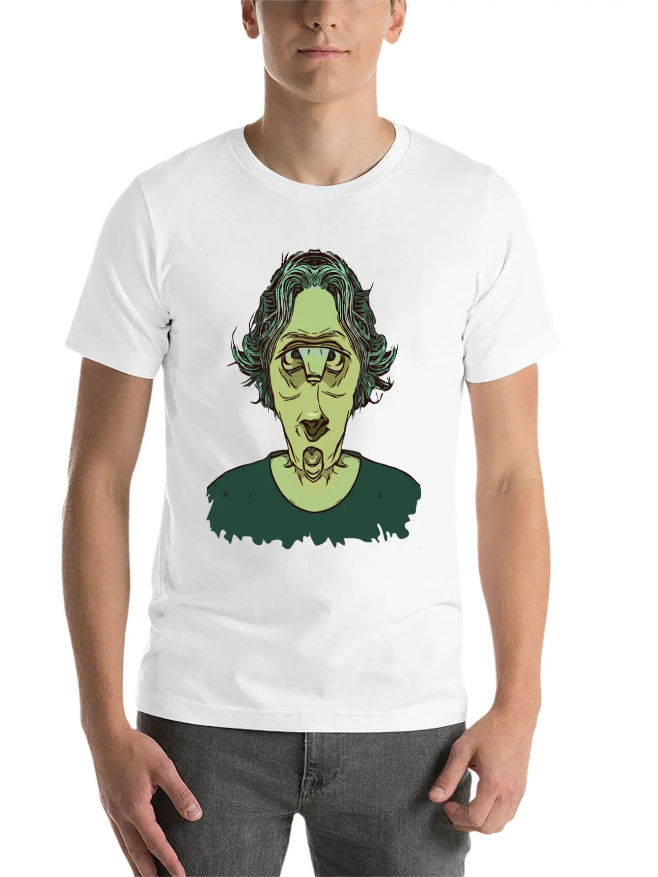 Green Alien From Mars (DDP) Basic Graphic T-Shirt – Daily Comfort In Soft Cotton