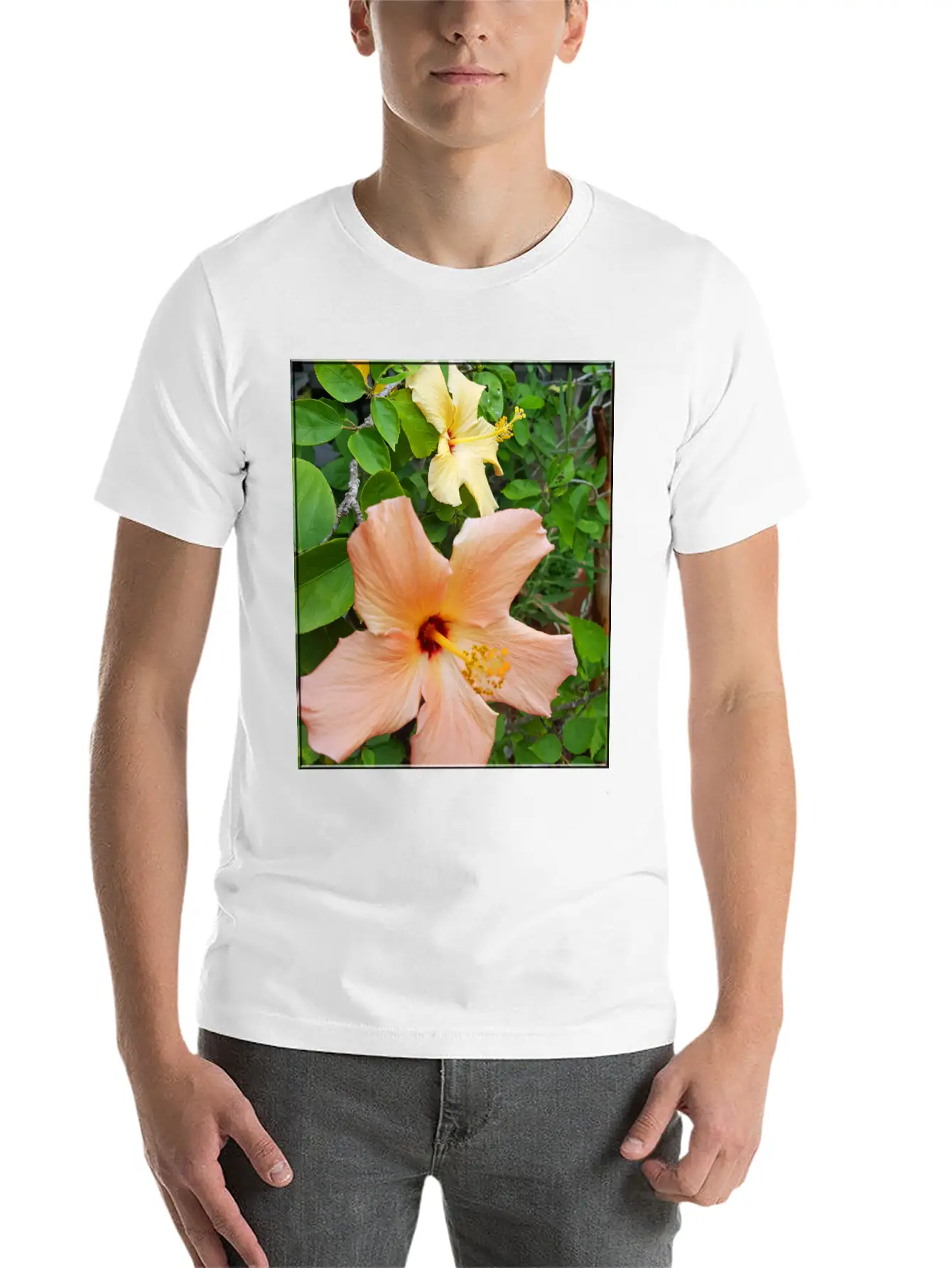 Hibiscus 5 Basic Graphic T-Shirt – Daily Comfort In Soft Cotton