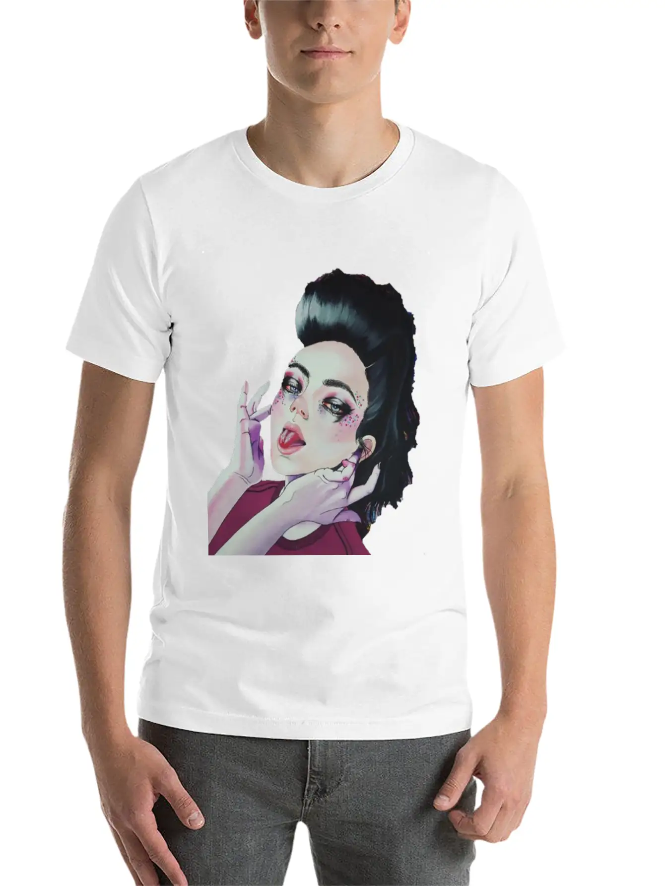 High Classic Crew Neck Graphic Tee – Everyday Minimal Look