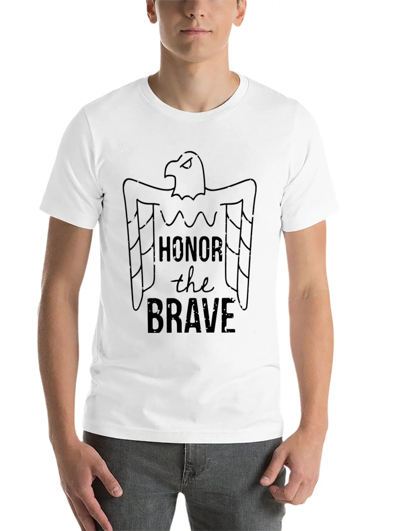 Honor The Brave Basic Graphic T-Shirt – Daily Comfort In Soft Cotton