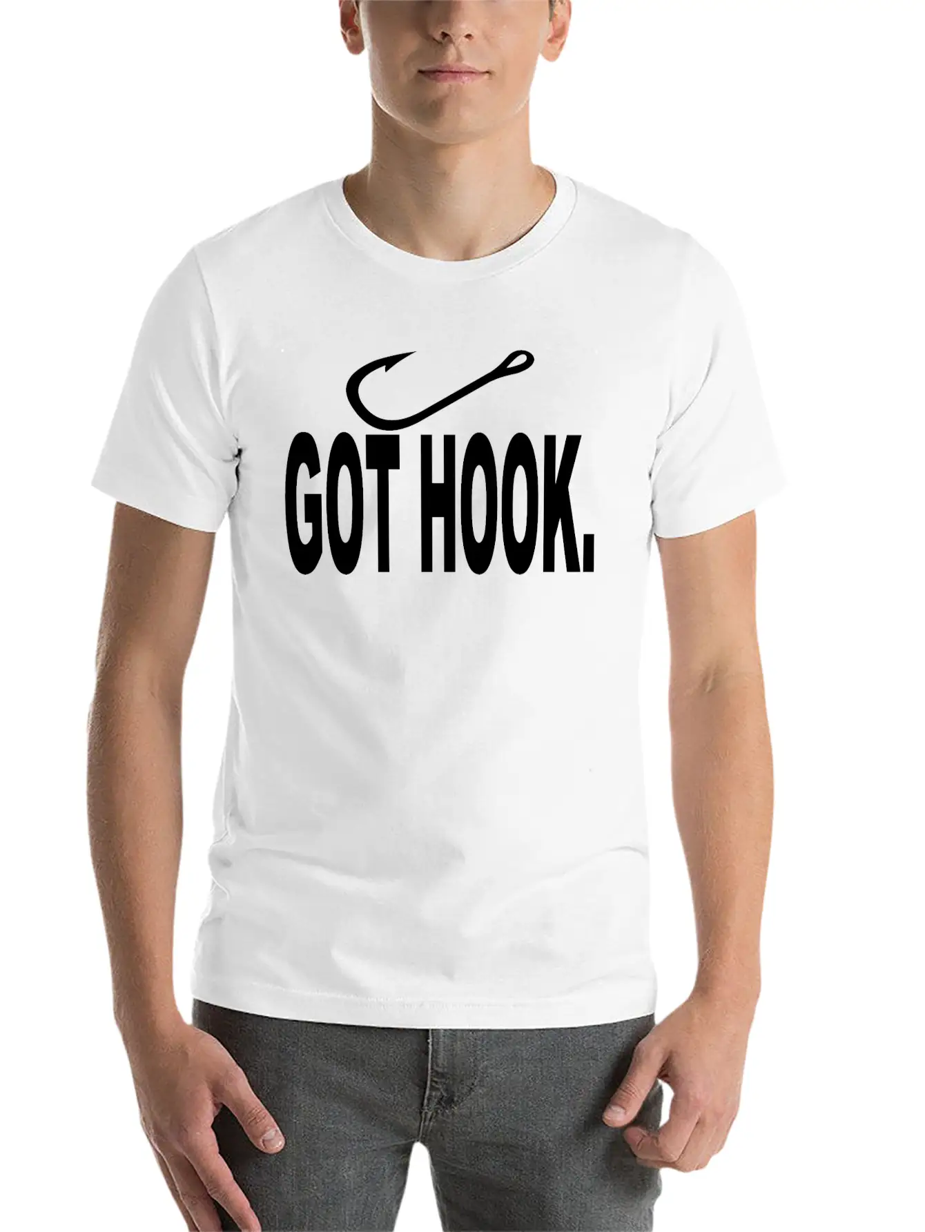 Hook It! Unisex Cotton Tee – Relaxed Fit For Any Occasion
