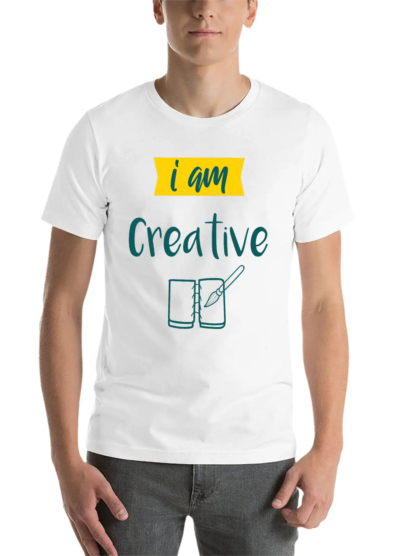 I Am Creative Maler Künstler Geschenk Unisex Casual T-Shirt – Clean Design For Daily Comfort