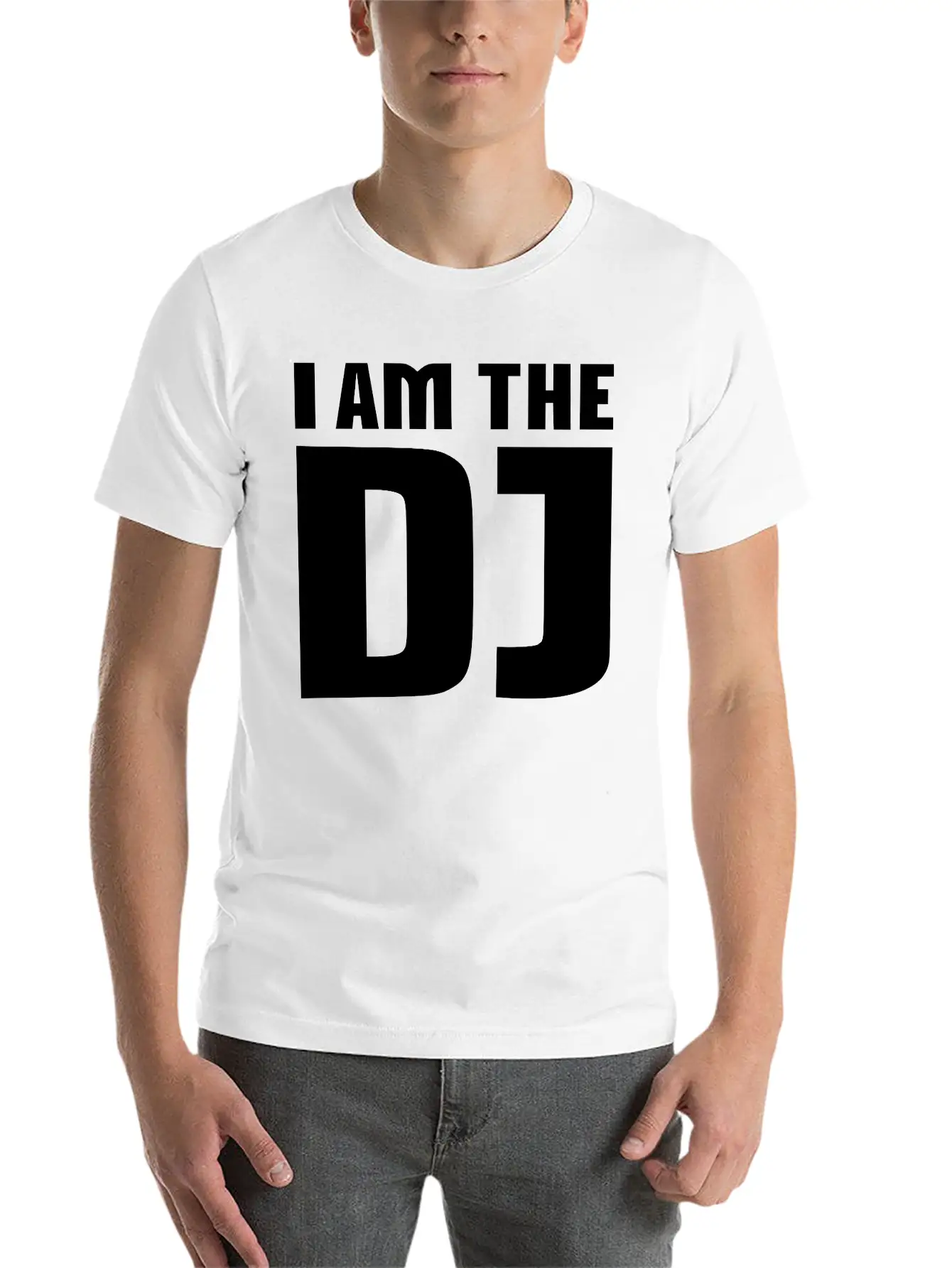 I Am The DJ Basic Graphic T-Shirt – Daily Comfort In Soft Cotton