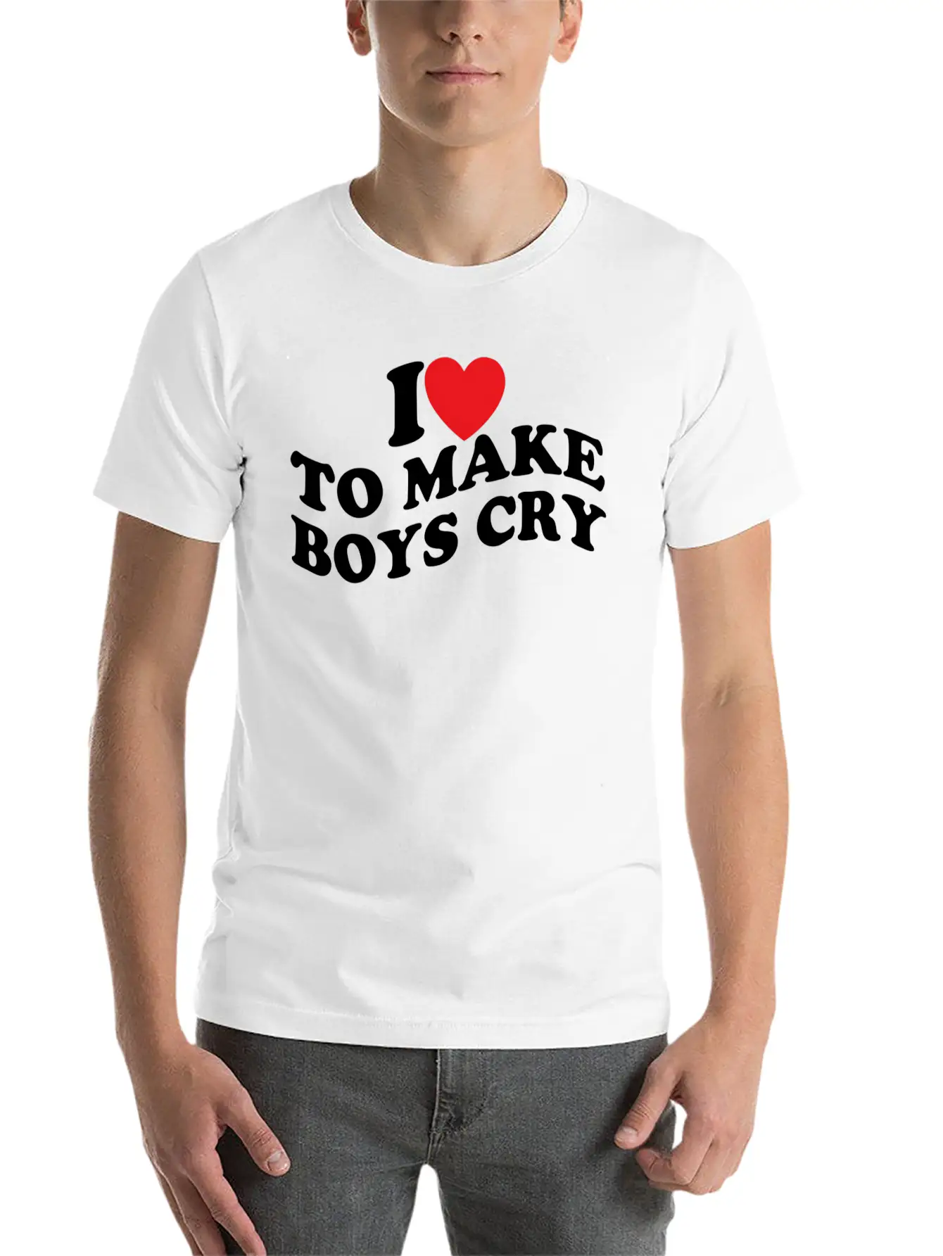I Love To Make Cry Stylish Everyday T-Shirt – Unisex Basic Cotton Tee