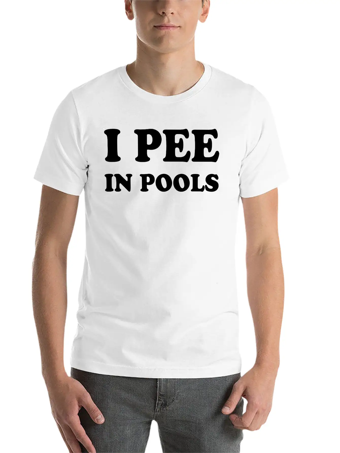 I Peel Pool Graphic Baby Y2K Tee, Humour T-Shirt Stylish Everyday T-Shirt – Unisex Basic Cotton Tee
