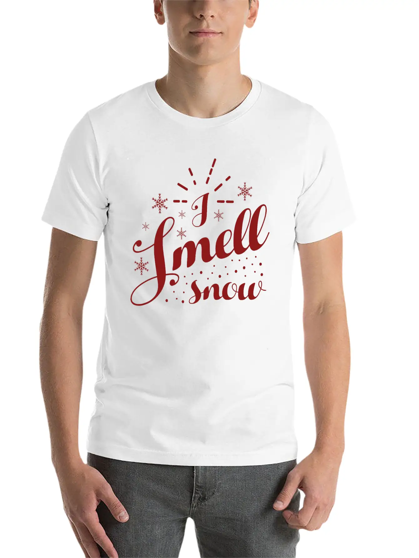 I Smell Snow Simple Everyday Graphic Tee – Lightweight Summer Wear