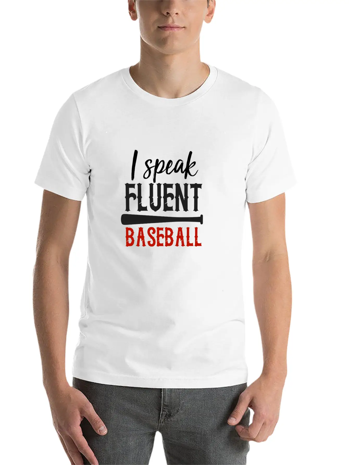 I Speak Fluent Baseball Stylish Everyday T-Shirt – Unisex Basic Cotton Tee