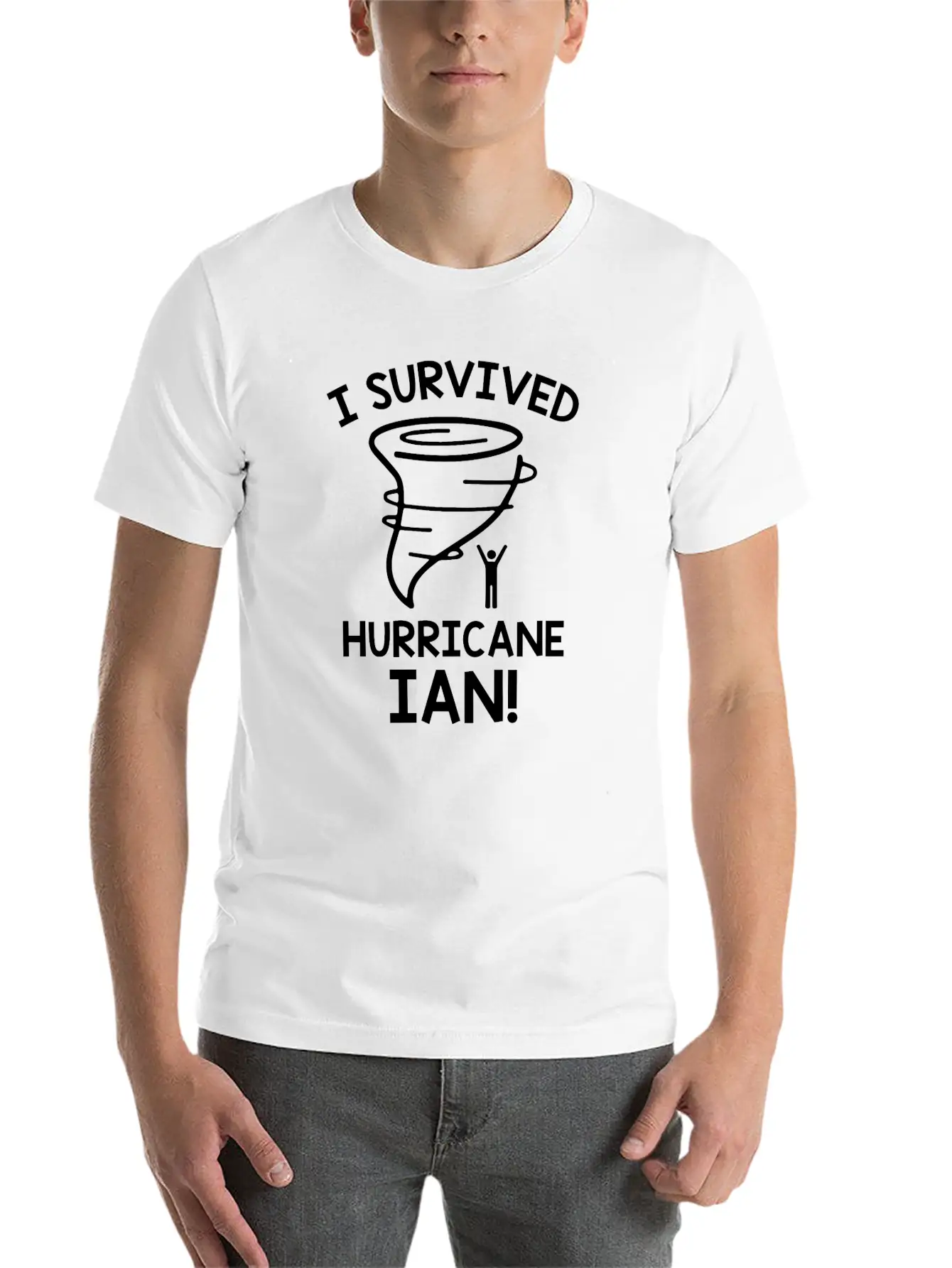 I Survived Hurricane Ian Stylish Everyday T-Shirt – Unisex Basic Cotton Tee