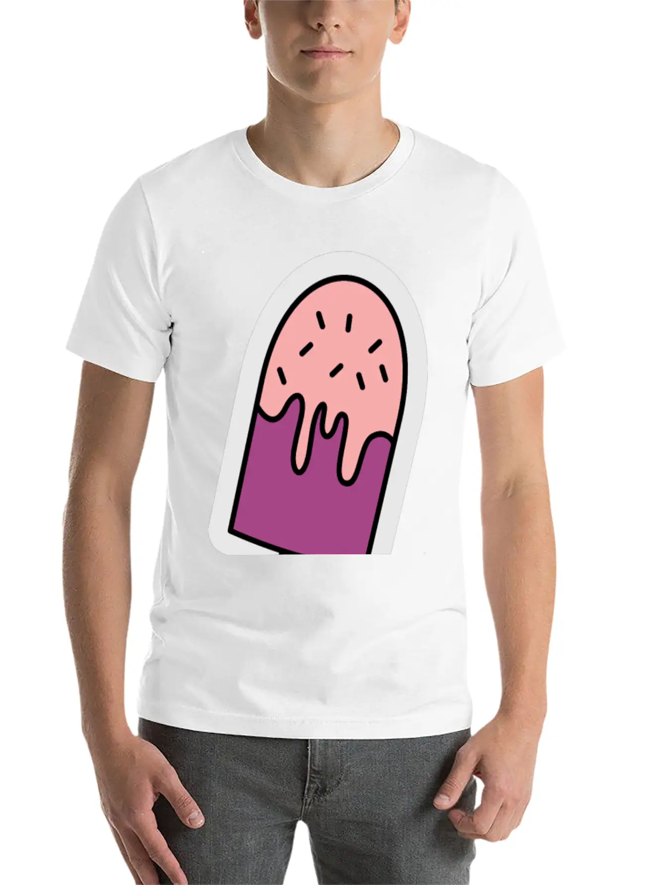 Ice Cream Pop, Popsicle, Relaxed Everyday Tee – Lightweight And Durable Cotton
