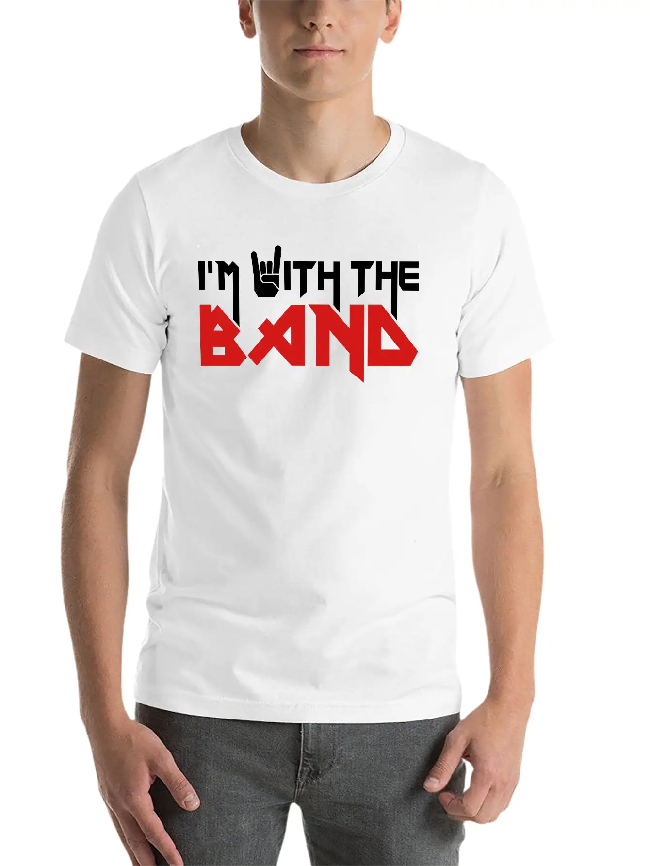 I'm With The Band Stylish Everyday T-Shirt – Unisex Basic Cotton Tee