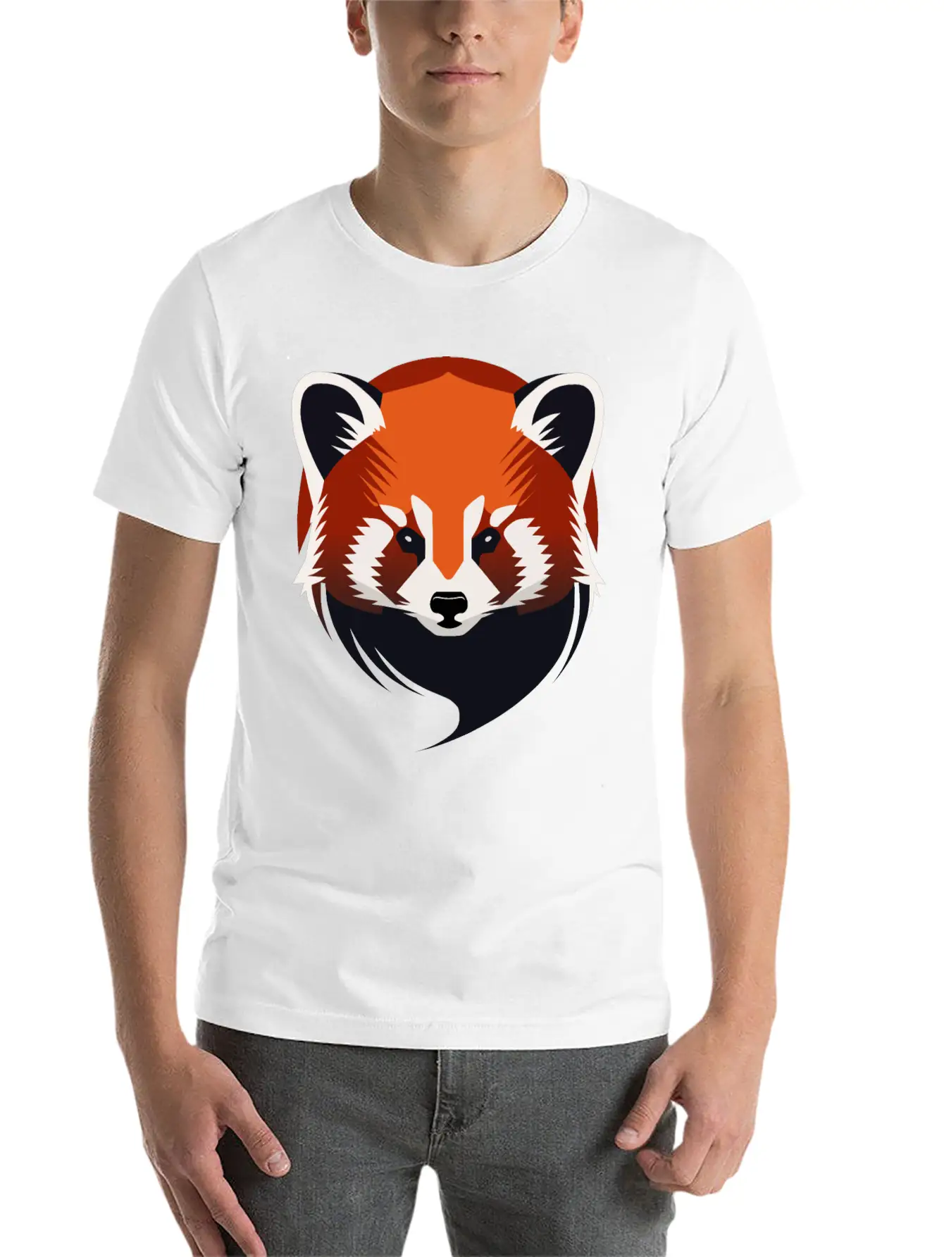 Intrepid Panda Logo Stylish Everyday T-Shirt – Unisex Basic Cotton Tee