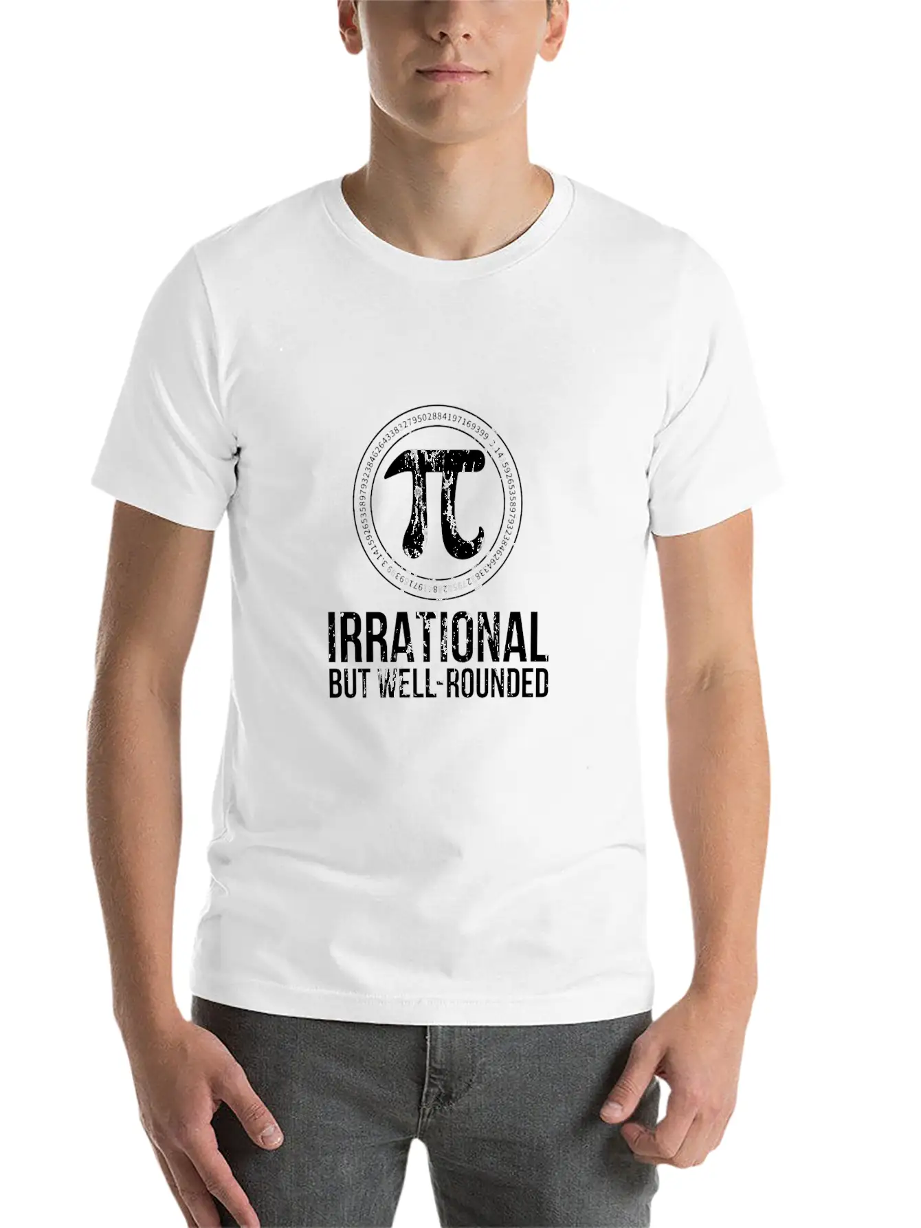 Irrational But Well Rounded Pi Day For Men Women K Simple Everyday Graphic Tee – Lightweight Summer Wear