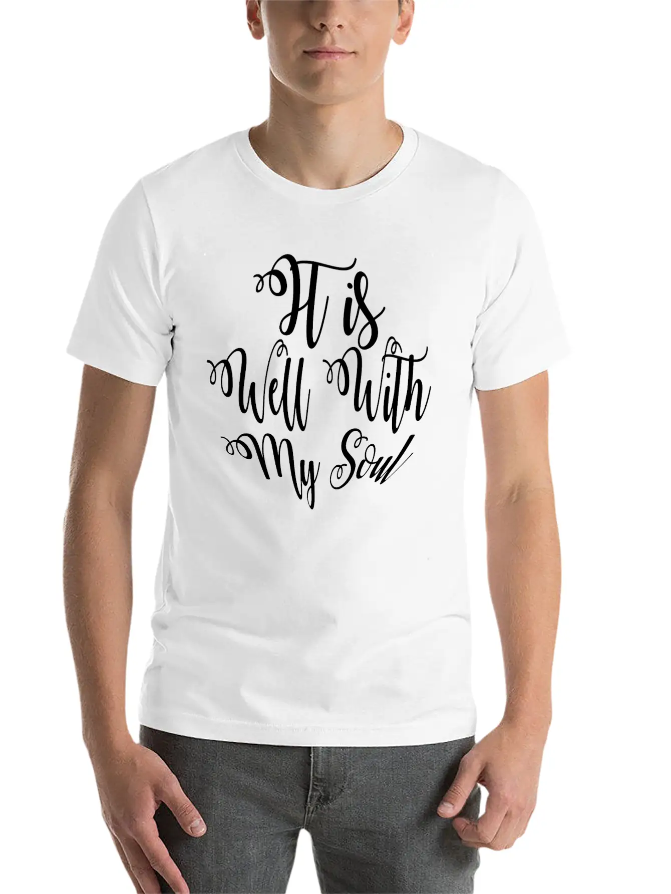 It Is Well With My Soul Christian Shirt Stylish Everyday T-Shirt – Unisex Basic Cotton Tee