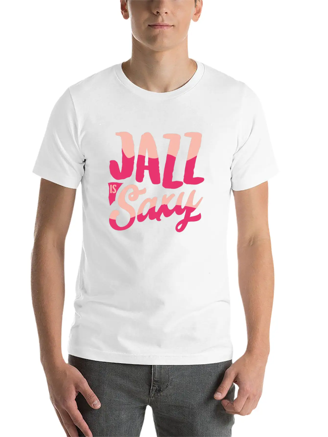 Jazz Saxophone Stylish Everyday T-Shirt – Unisex Basic Cotton Tee