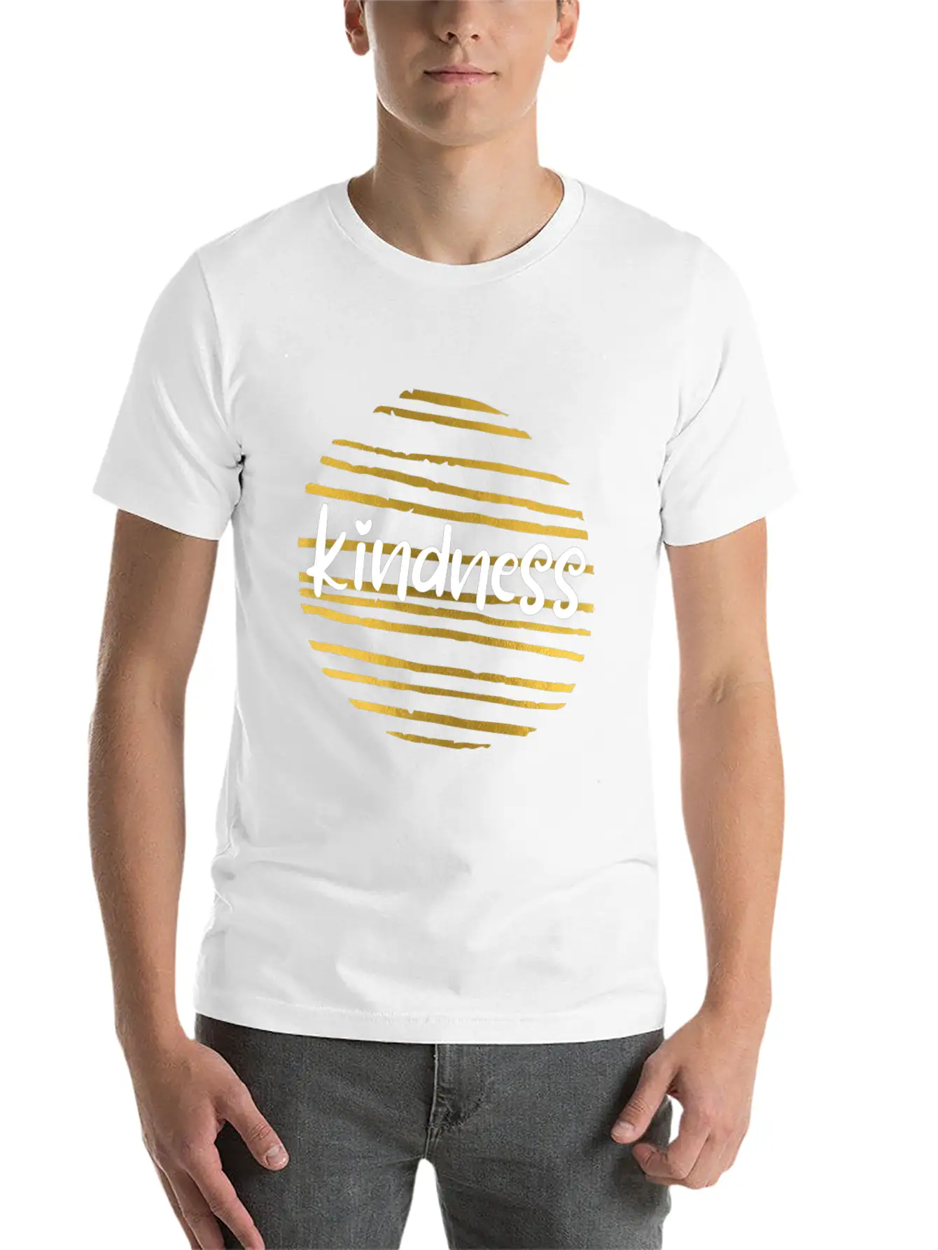 Kindness Is Golden Relaxed Everyday Tee – Lightweight And Durable Cotton