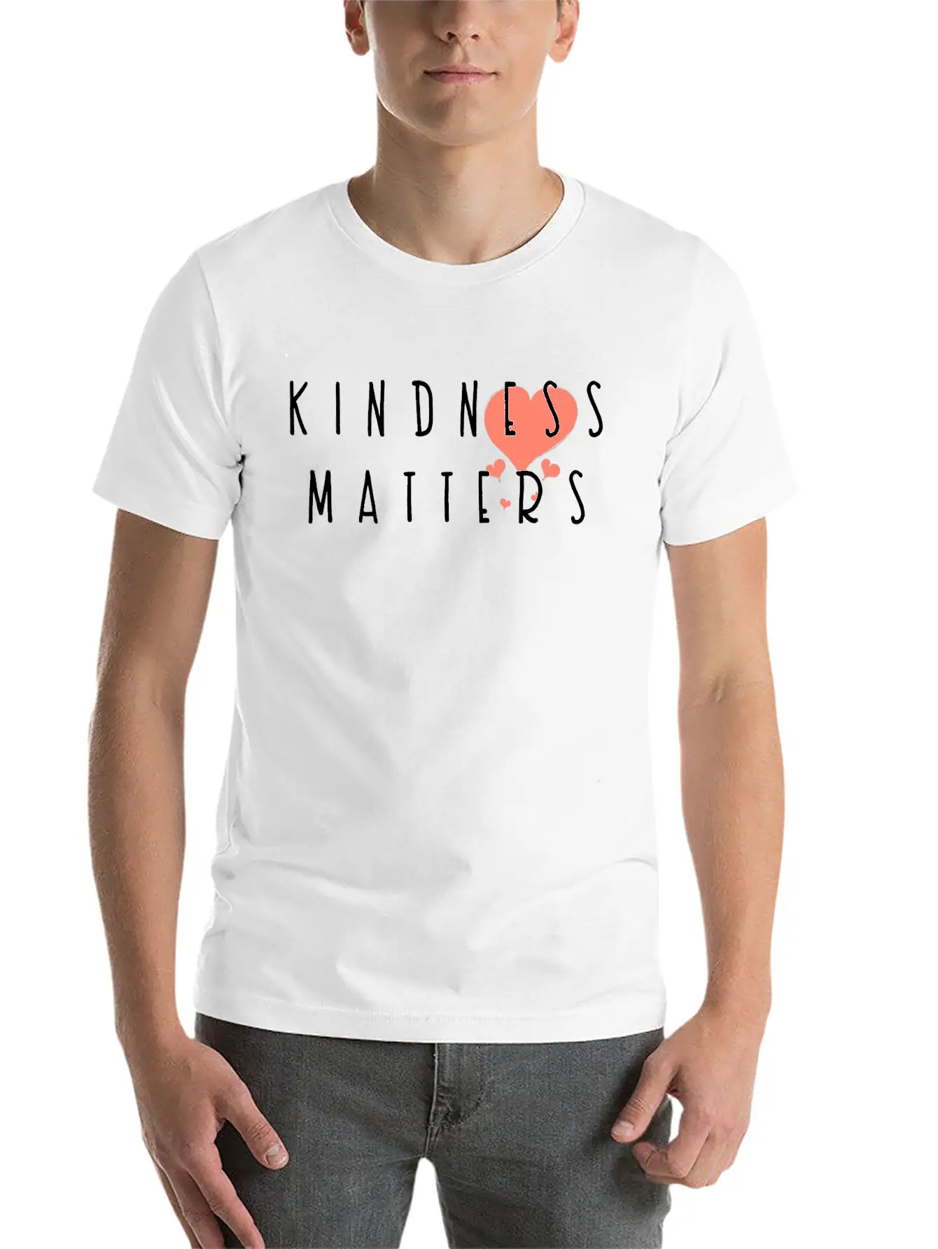 Kindness Matters Basic Graphic T-Shirt – Daily Comfort In Soft Cotton