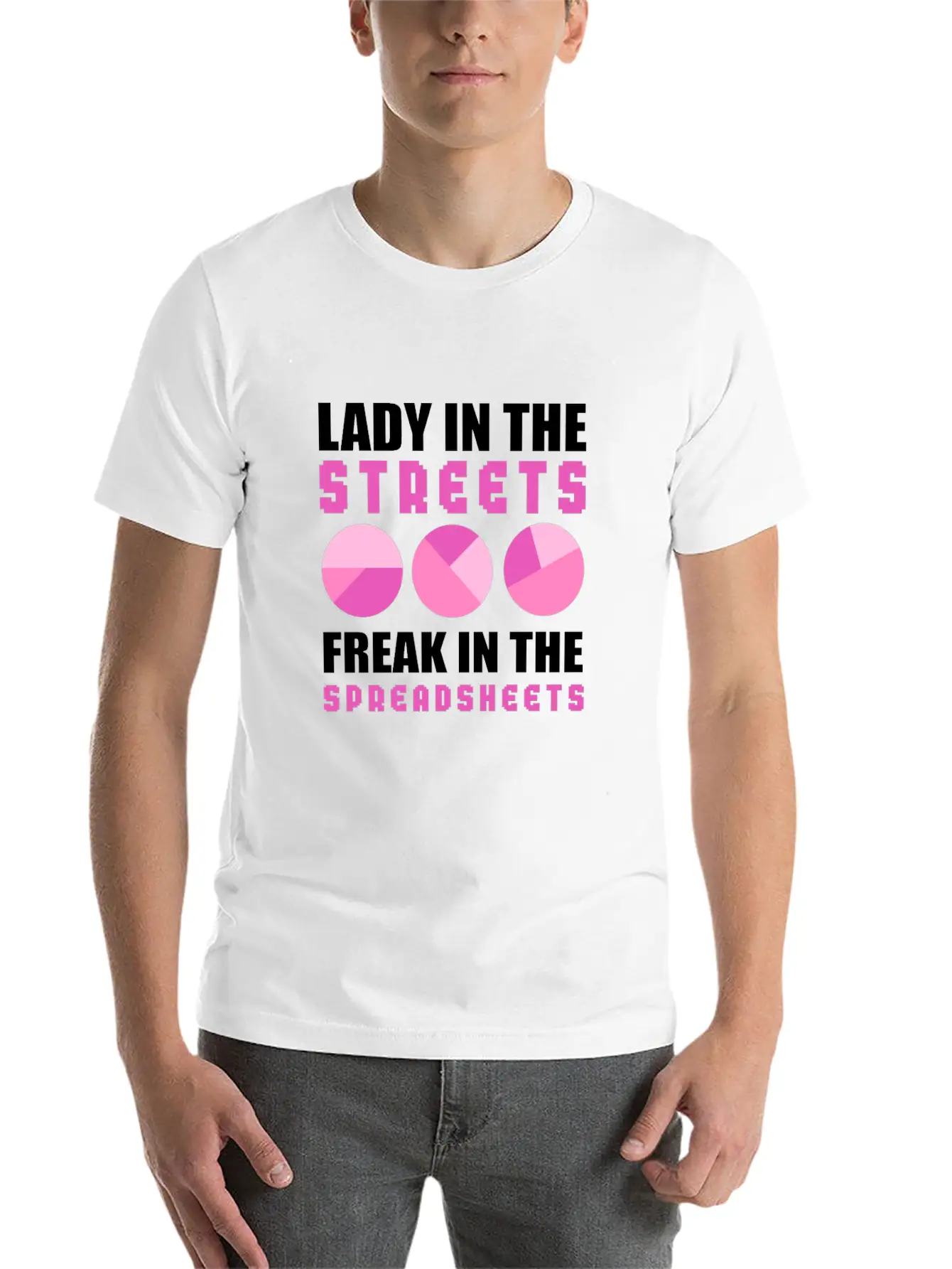 Lady In The Streets - Freak In The Spreadsheets - Unisex Cotton Tee – Relaxed Fit For Any Occasion