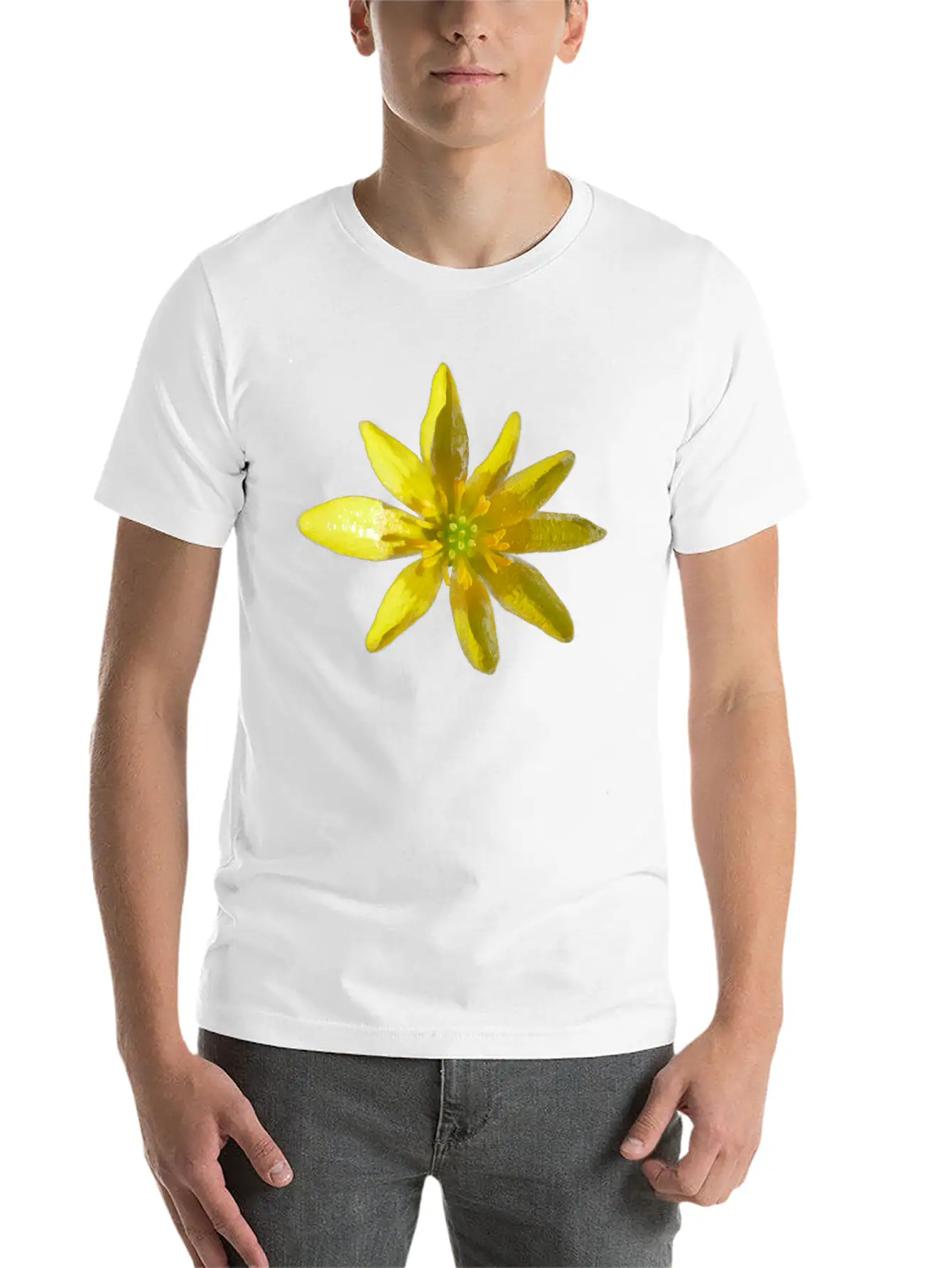 Lesser Celandine Summer Flower Gift Classic Cotton Tee – Unisex Comfort For Any Season