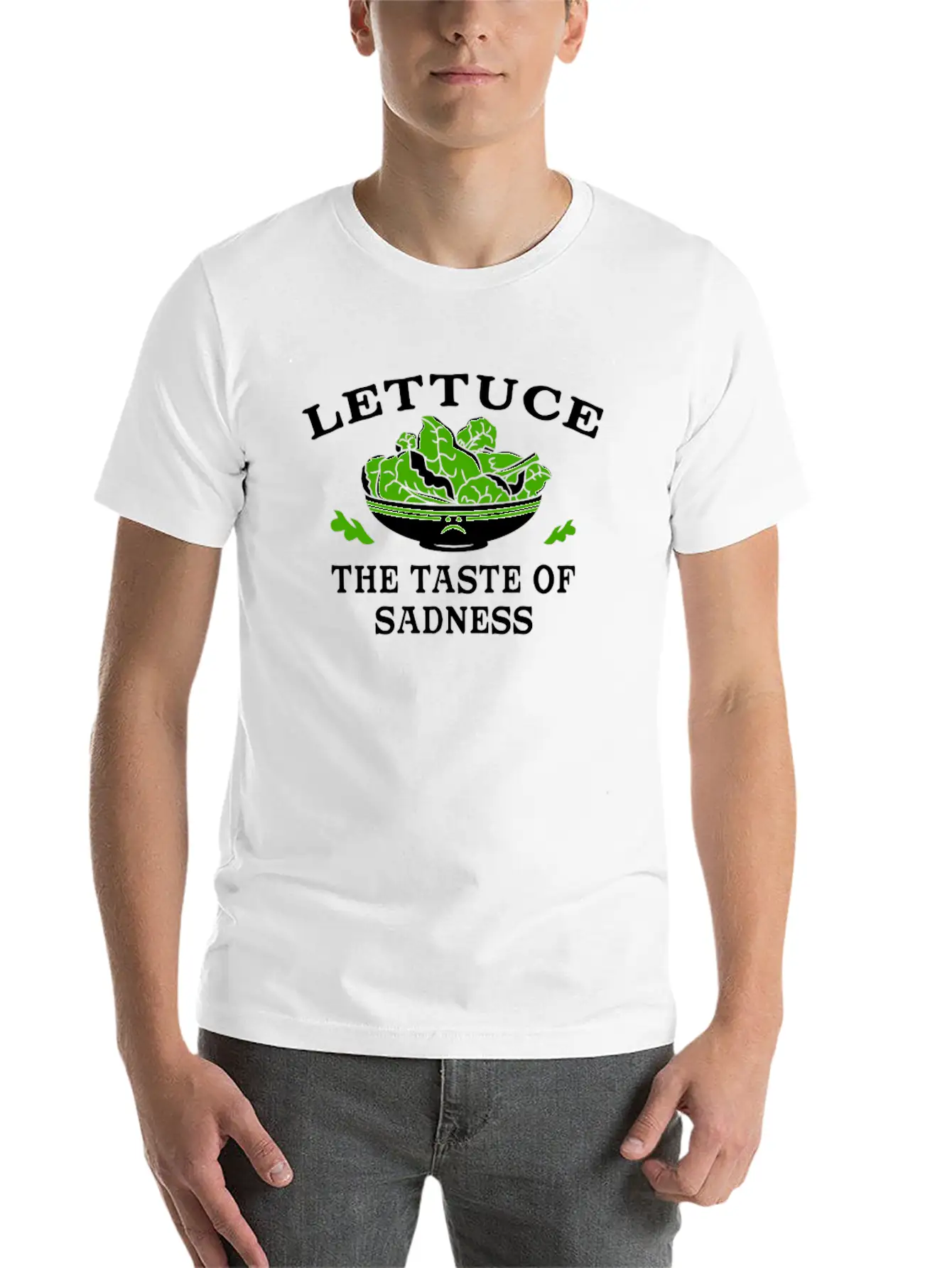 Lettuce The Taste Of Sadness Unisex Cotton Tee – Relaxed Fit For Any Occasion