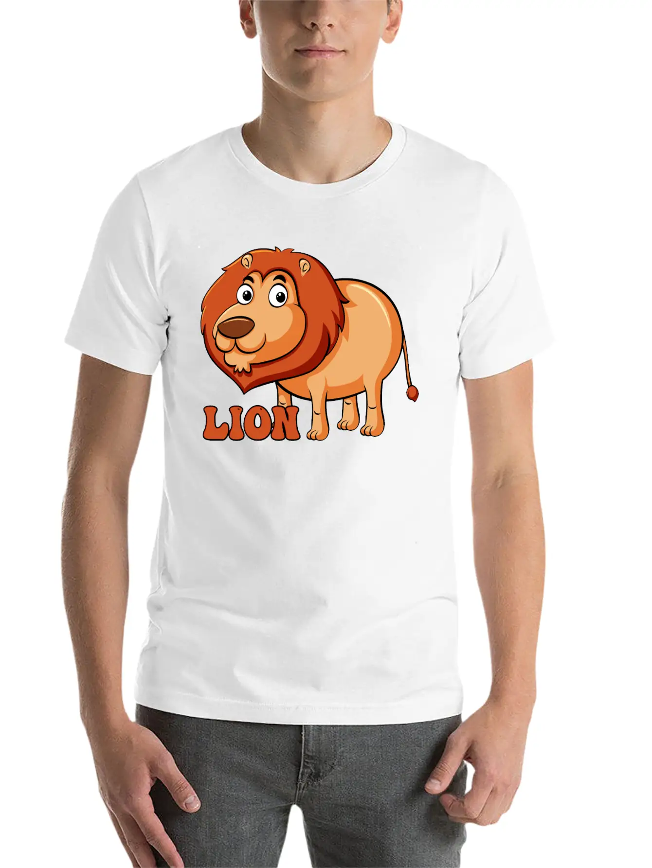 Lion Stylish Everyday T-Shirt – Unisex Basic Cotton Tee