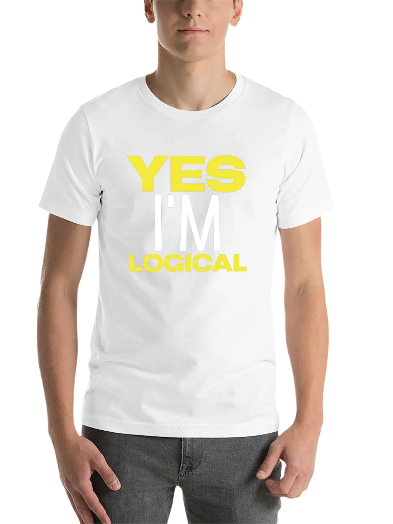 Logical Unisex Cotton Tee – Relaxed Fit For Any Occasion