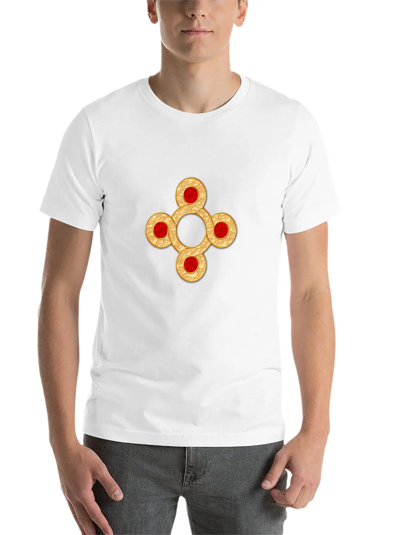 Loopy Circle Jewelry Stylish Everyday T-Shirt – Unisex Basic Cotton Tee