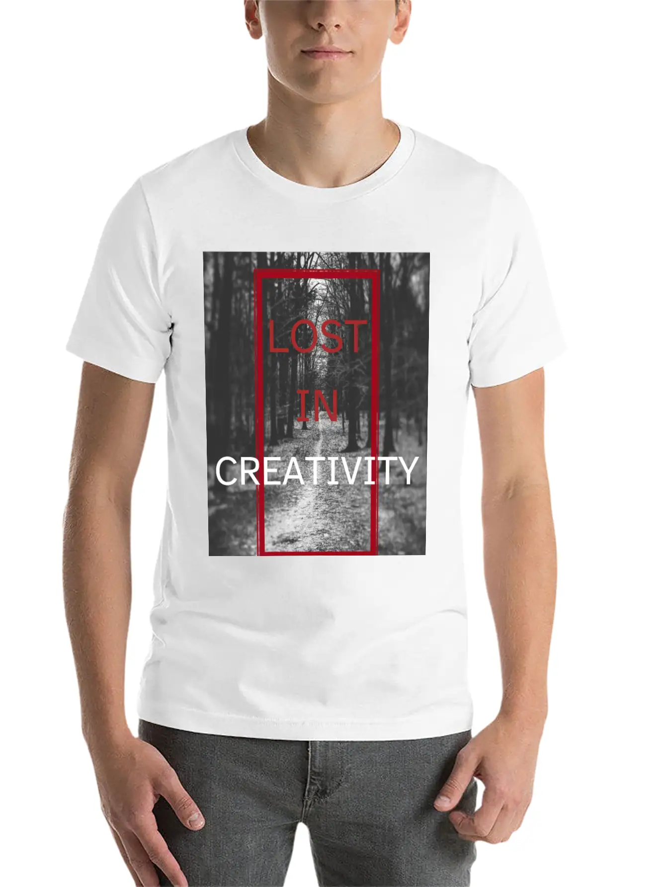 Lost In Creativity Essential Cotton Tee For Daily Outfits – Unisex Style