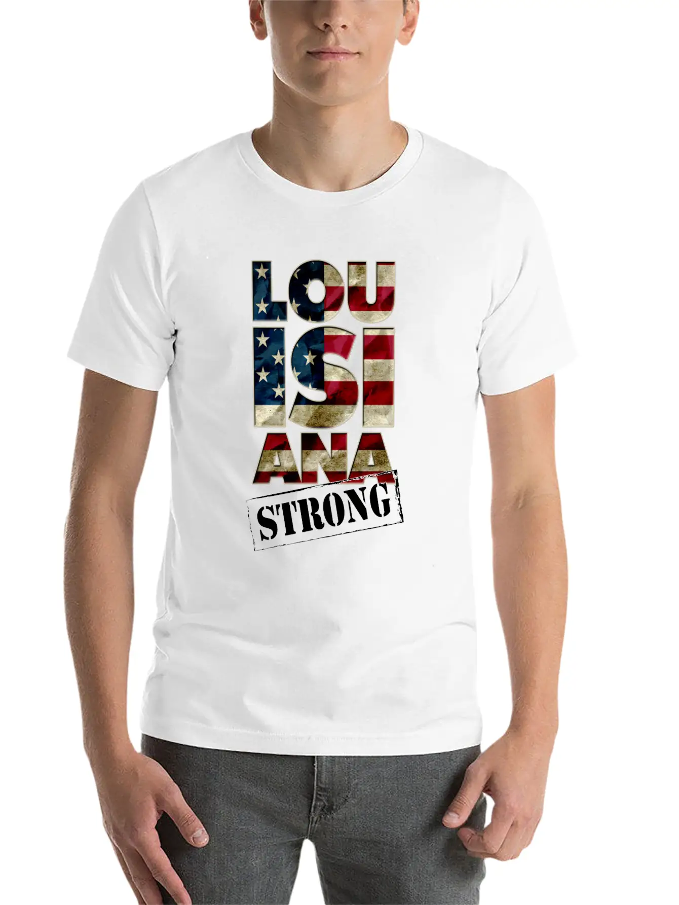 Louisiana Strong Stylish Everyday T-Shirt – Unisex Basic Cotton Tee