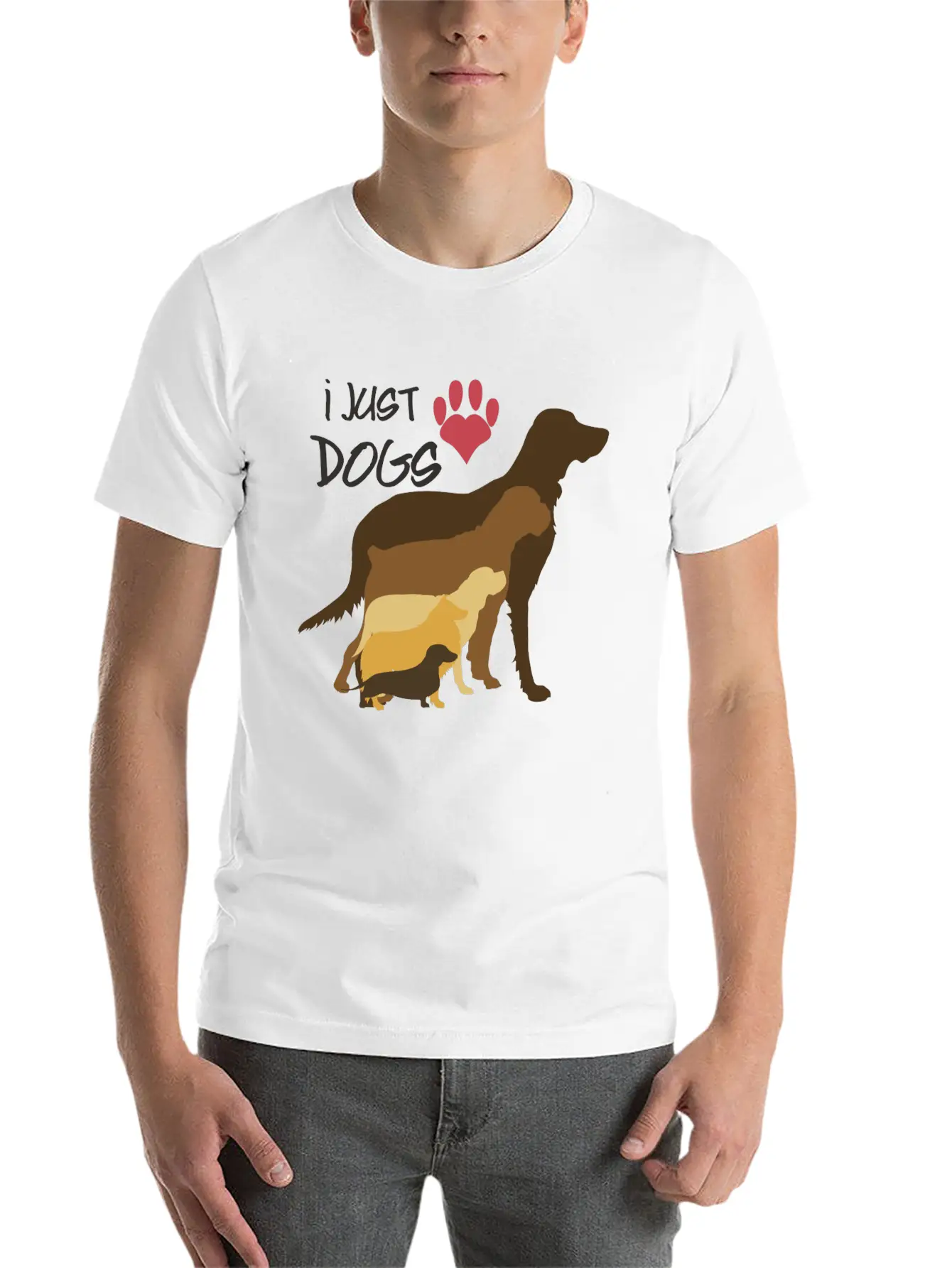 Love Dogs Basic Graphic T-Shirt – Daily Comfort In Soft Cotton
