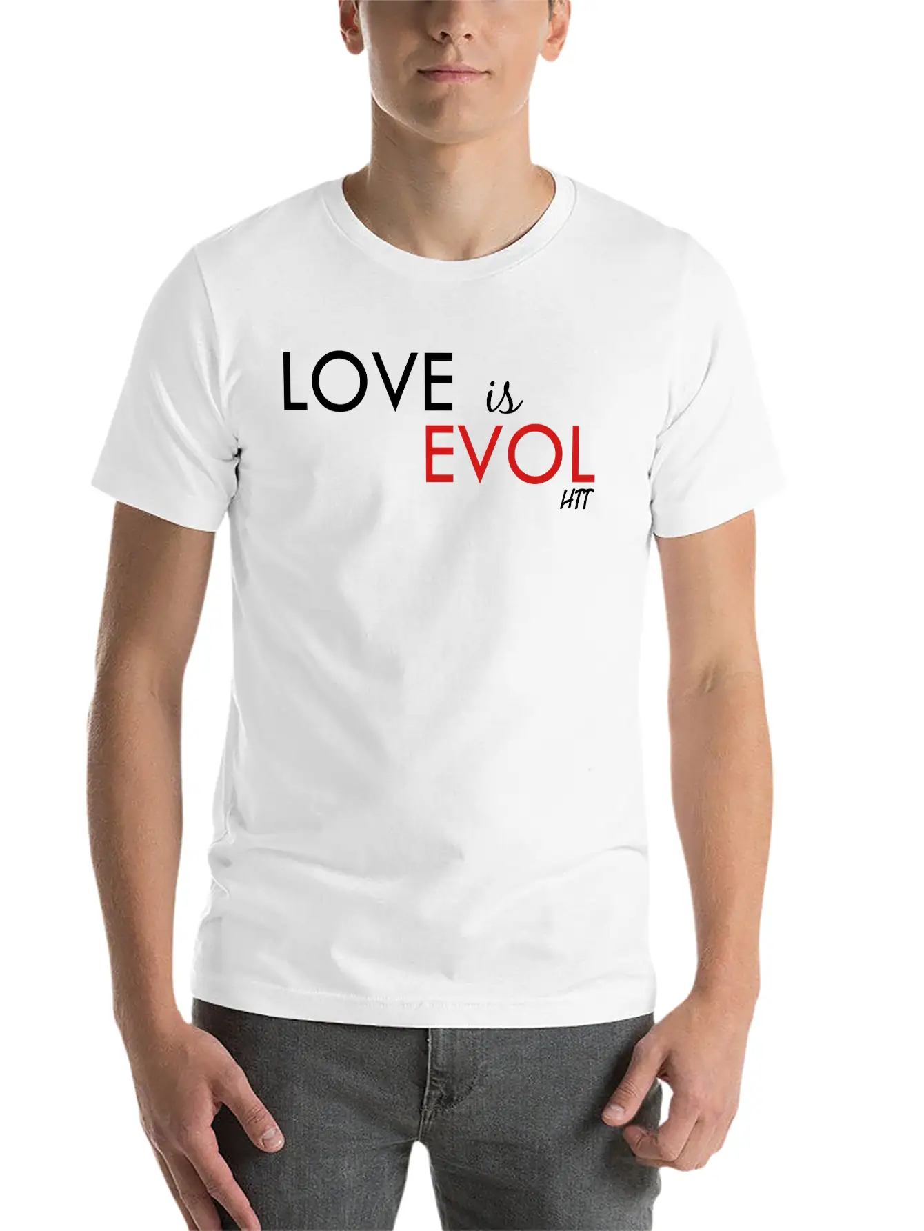 Love Is Evol Stylish Everyday T-Shirt – Unisex Basic Cotton Tee