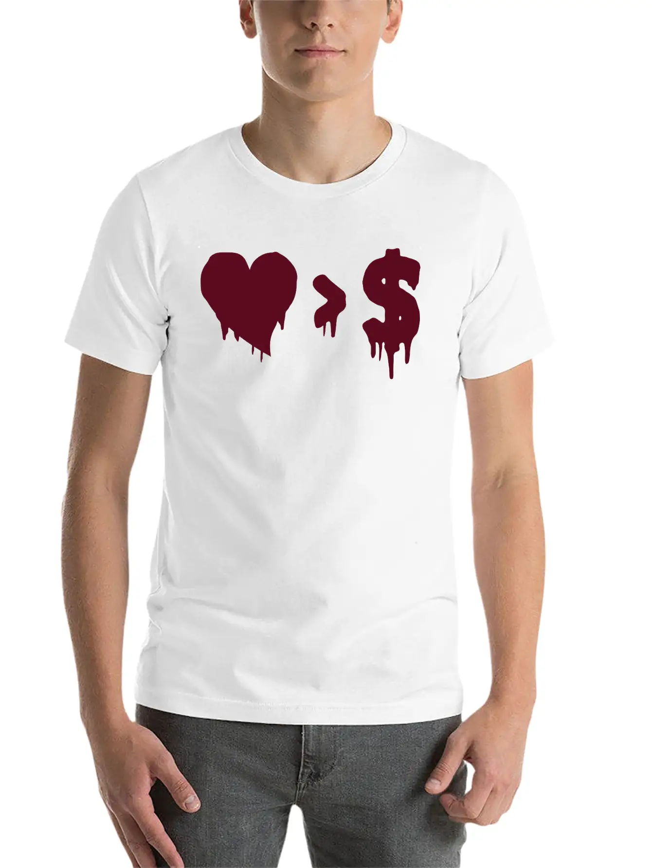Love Money Casual Graphic T-Shirt – Simple And Comfortable Daily Wear