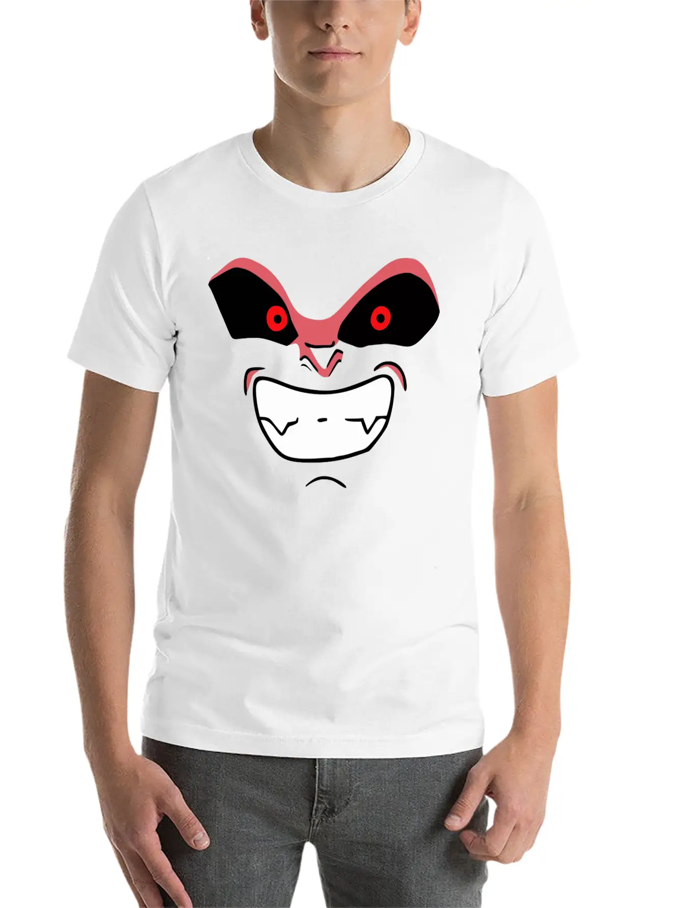 Majin Buu Kid Face Simple Everyday Graphic Tee – Lightweight Summer Wear