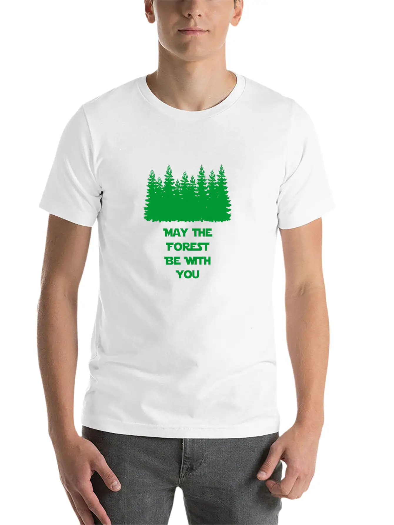 May The Forest Be With You Stylish Everyday T-Shirt – Unisex Basic Cotton Tee