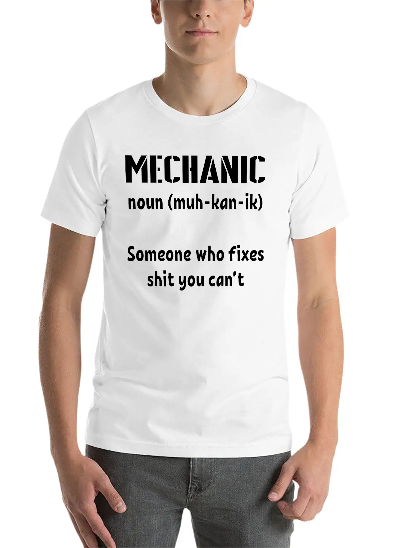 Mechanic Tshirt Funny Basic Graphic T-Shirt – Daily Comfort In Soft Cotton