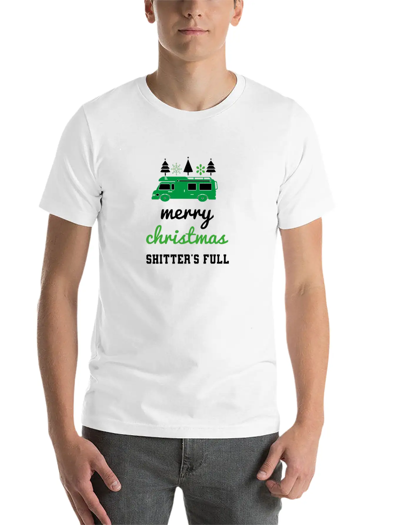 Merry Christmas Shitter's Full Stylish Everyday T-Shirt – Unisex Basic Cotton Tee