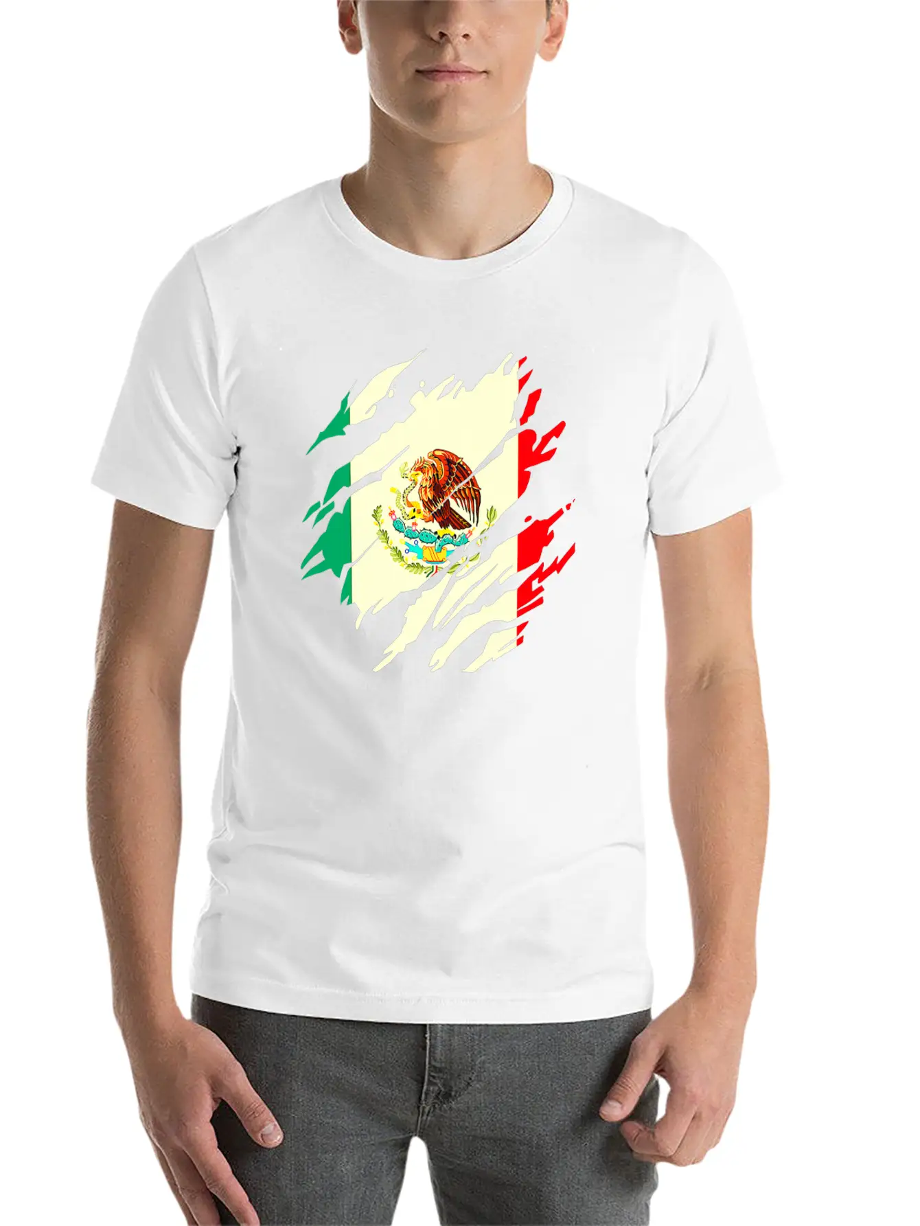 Mexican Flag Mexico Lightweight Cotton T-Shirt – Daily Comfort Graphic Shirt