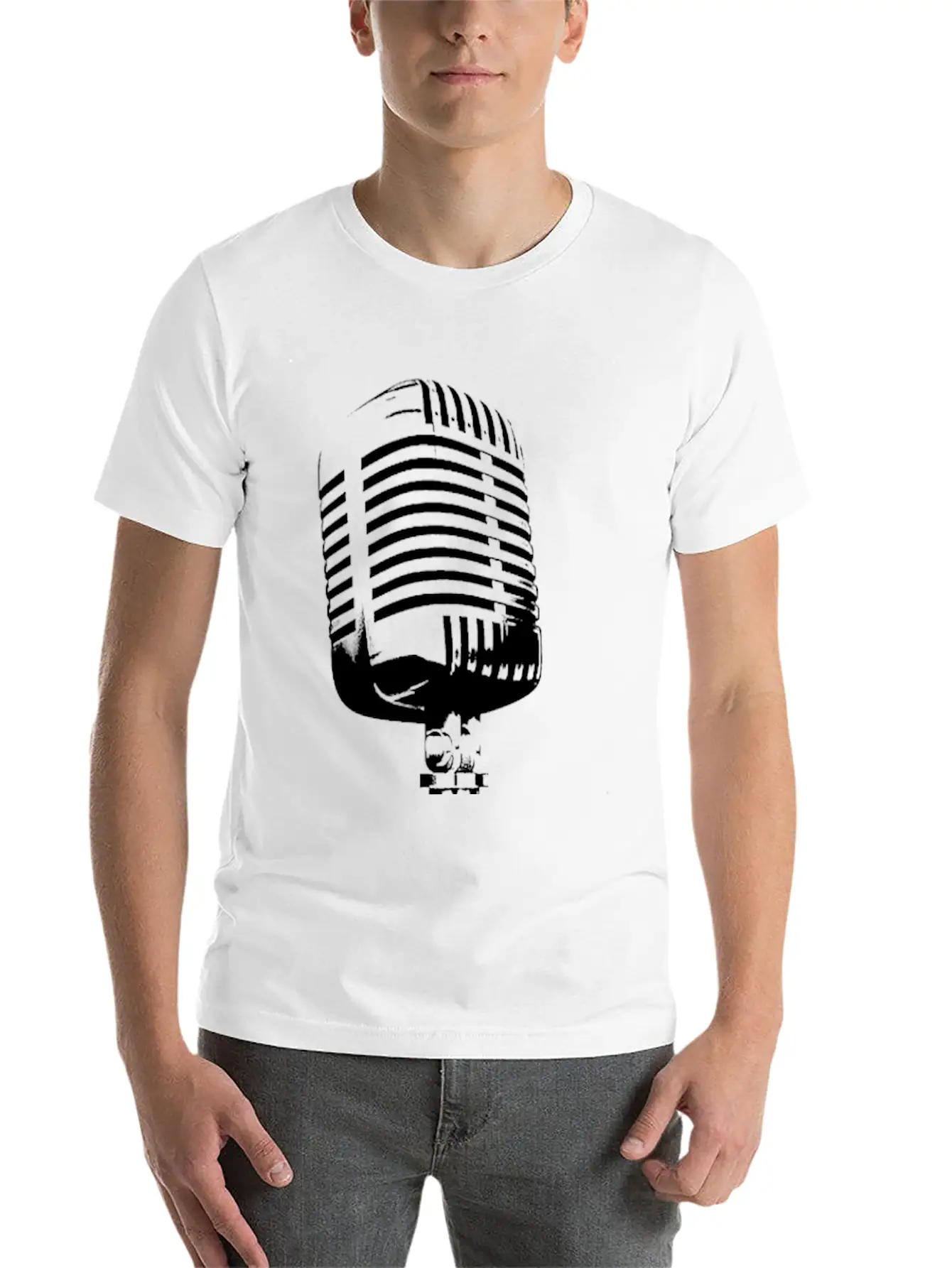 MIcrophone Basic Graphic T-Shirt – Daily Comfort In Soft Cotton