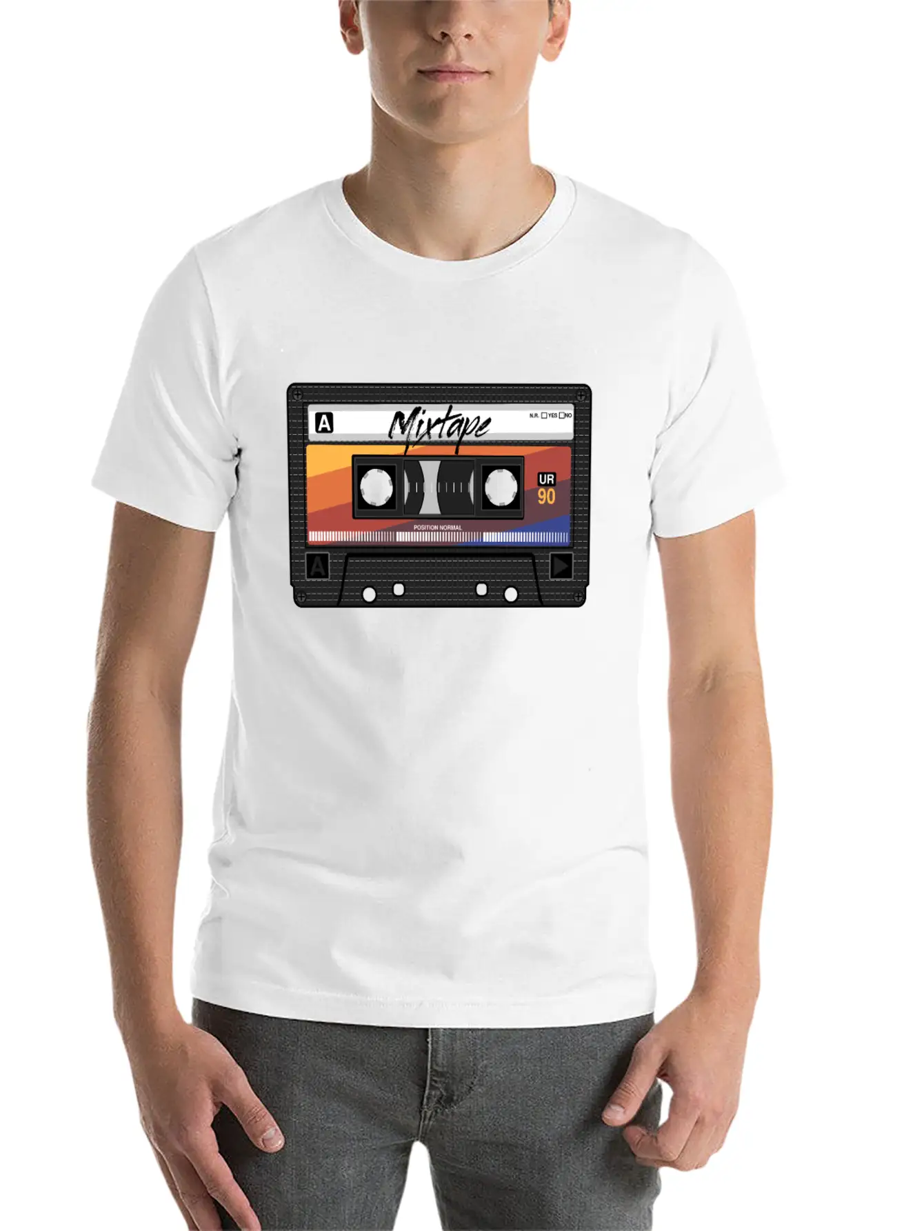 Mixtape Audio Cassette Tape 90s Party 80s Outfit Simple Everyday Graphic Tee – Lightweight Summer Wear