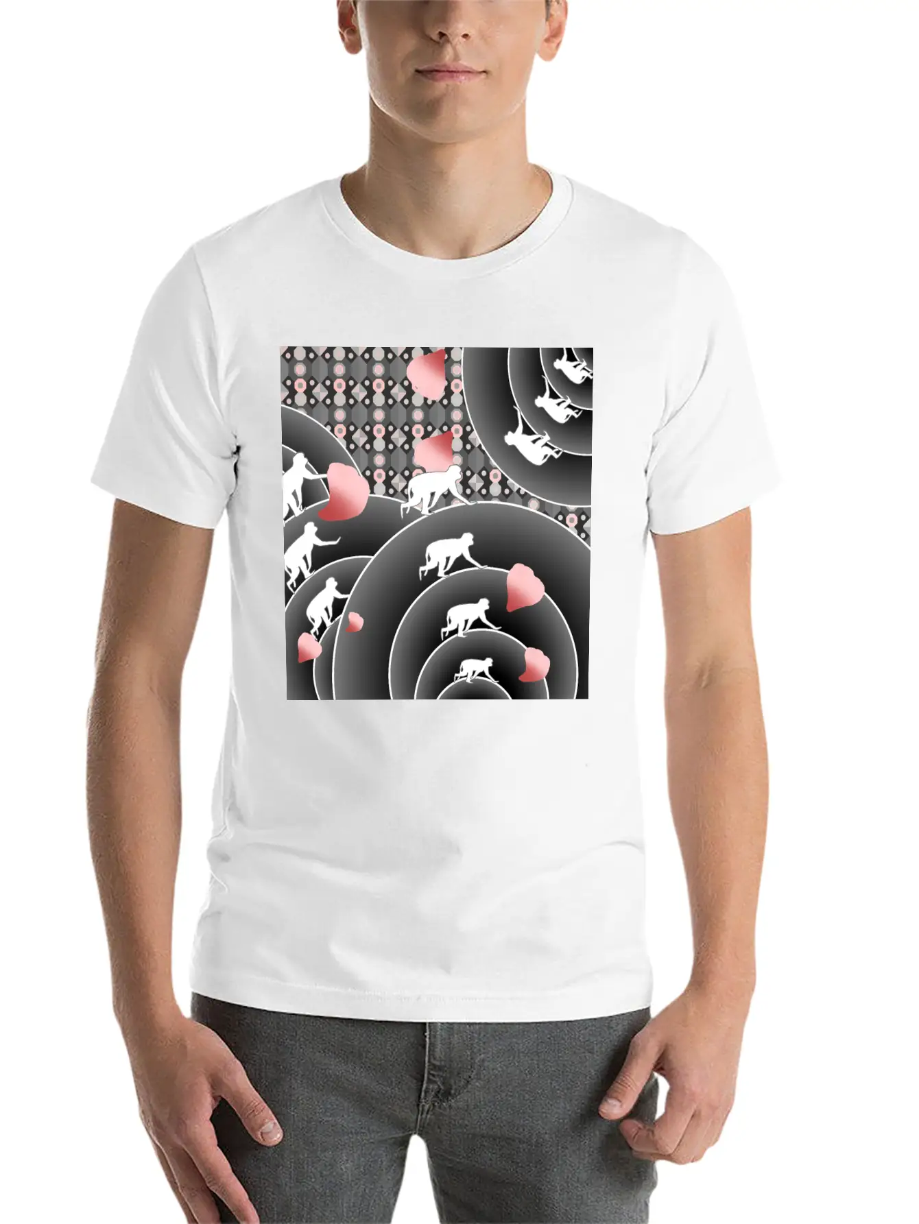 Monkey Family Classic Cotton Tee – Unisex Comfort For Any Season