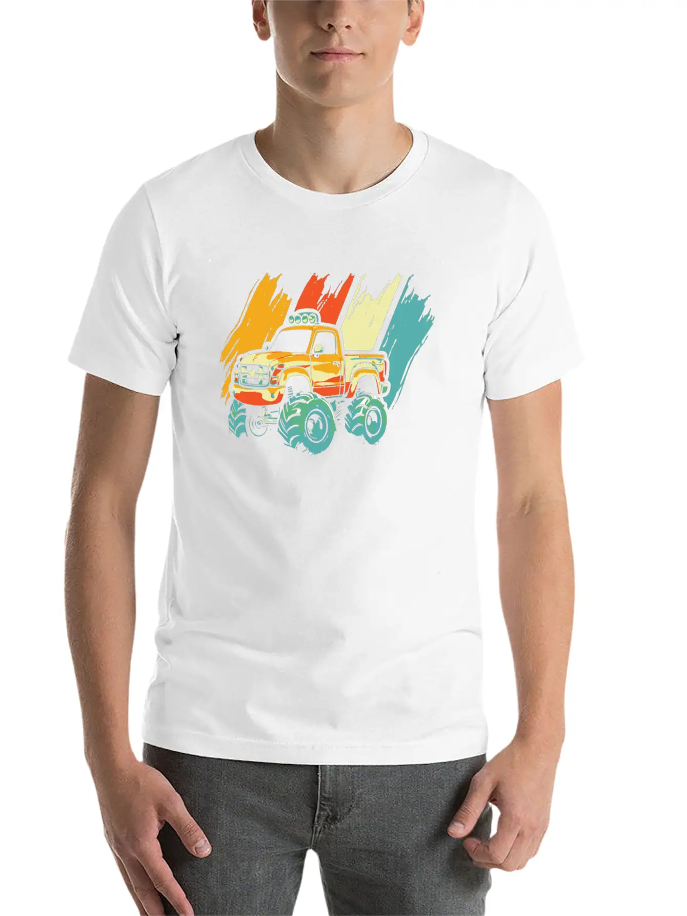 Monster Truck Relaxed Everyday Tee – Lightweight And Durable Cotton