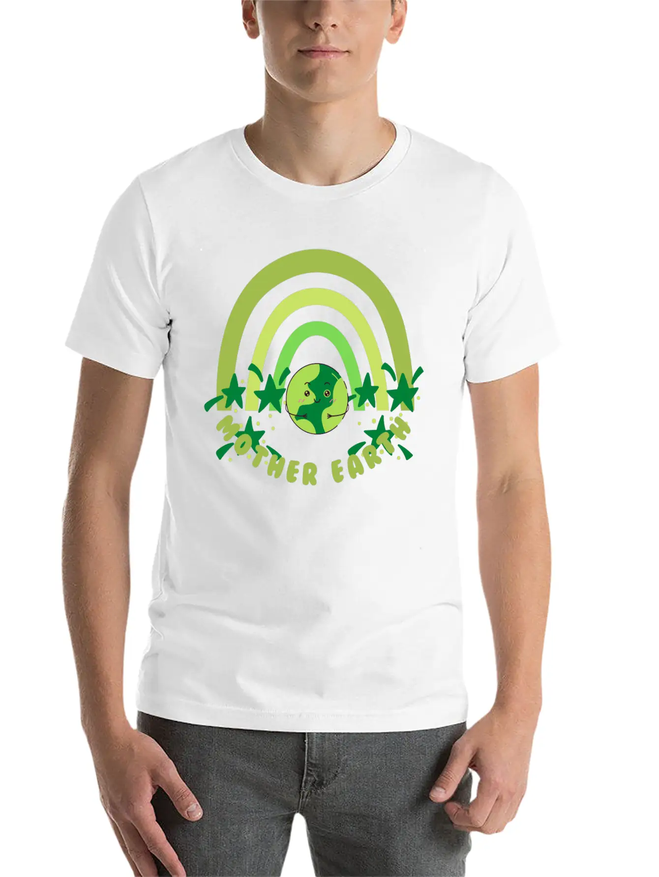 Mother Earth -green Earth- Earth Day Stylish Everyday T-Shirt – Unisex Basic Cotton Tee