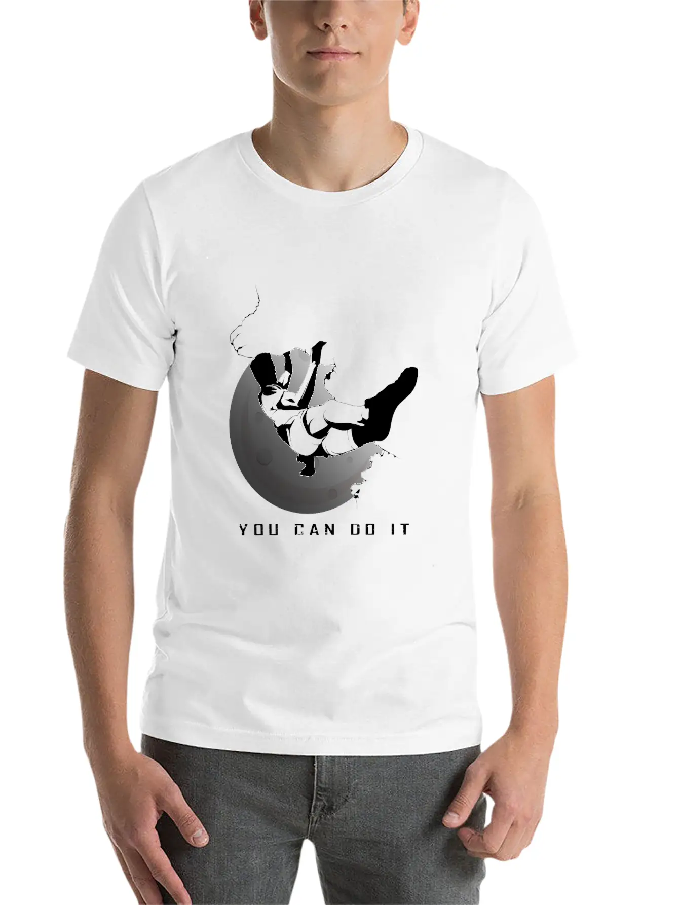 Motivation For Climbing Basic Graphic T-Shirt – Daily Comfort In Soft Cotton