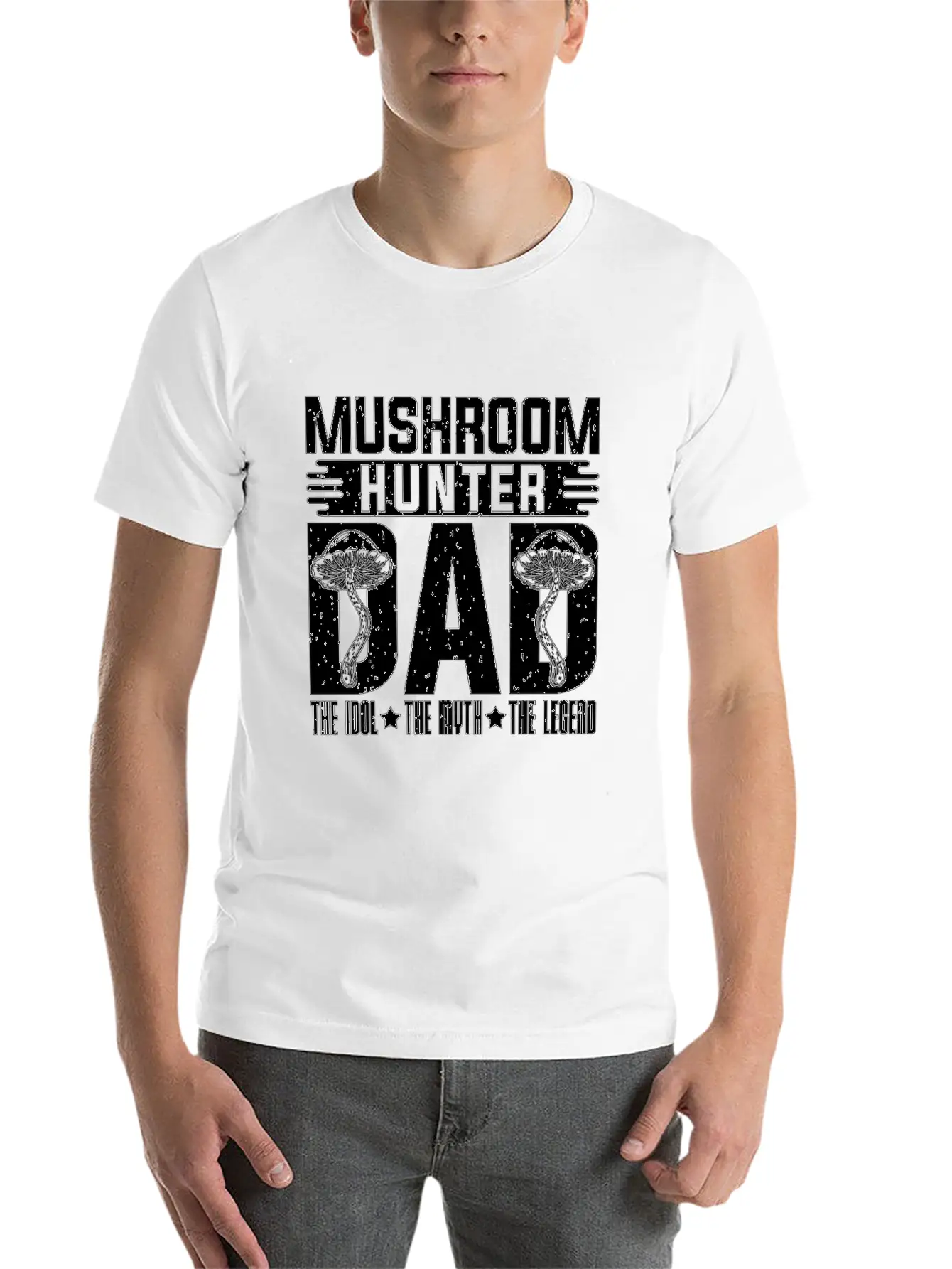 Mushroom Hunter Dad The Idol The Mushroom Picker Unisex Cotton Tee – Relaxed Fit For Any Occasion