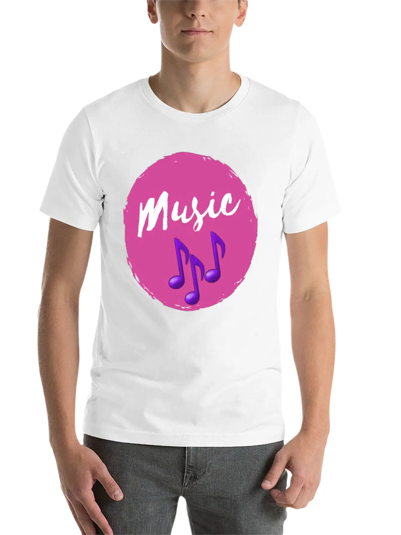 Music Lovers Lightweight Cotton T-Shirt – Daily Comfort Graphic Shirt