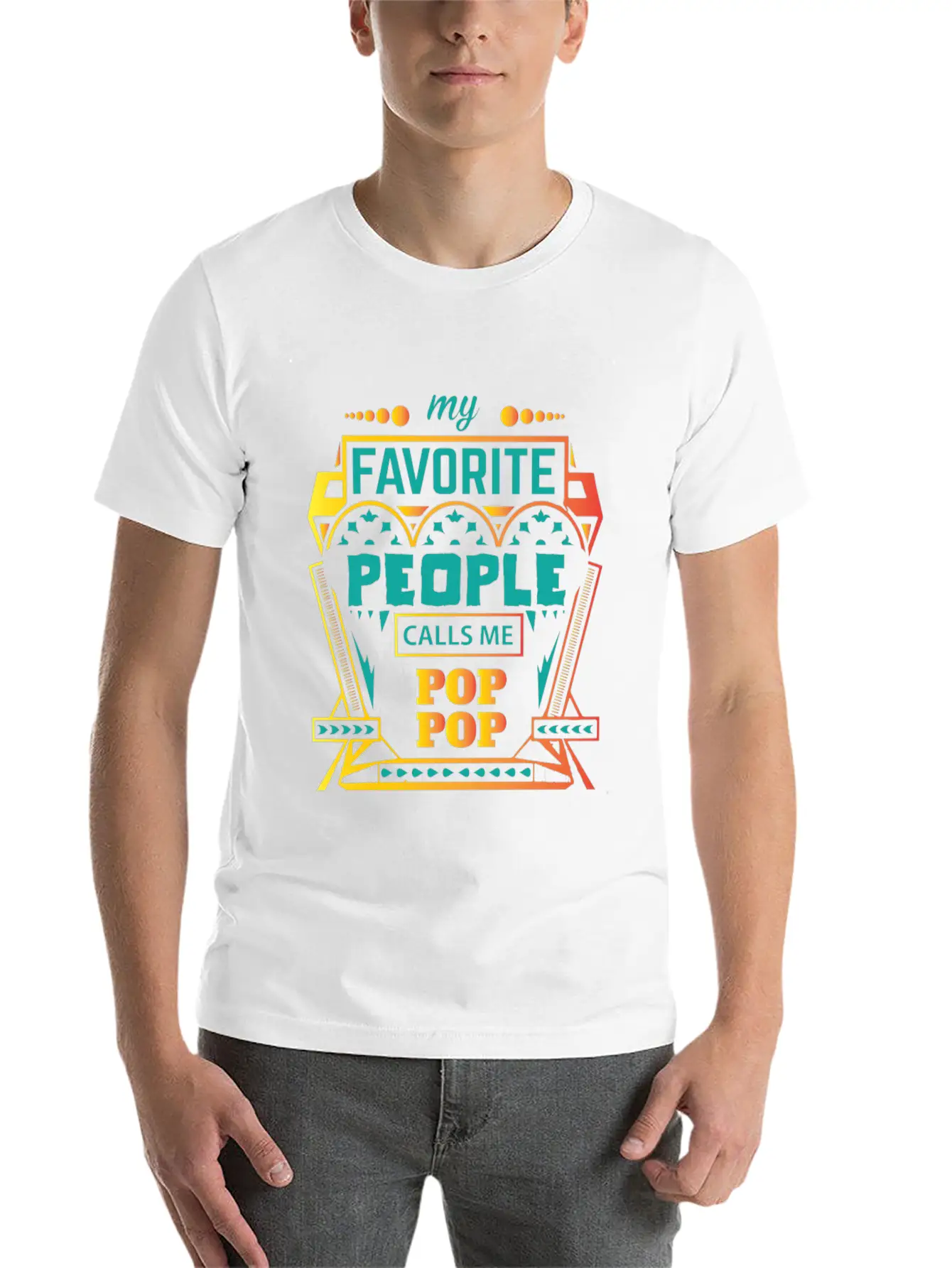 My Favorite People Calls Me POP POP Stylish Everyday T-Shirt – Unisex Basic Cotton Tee