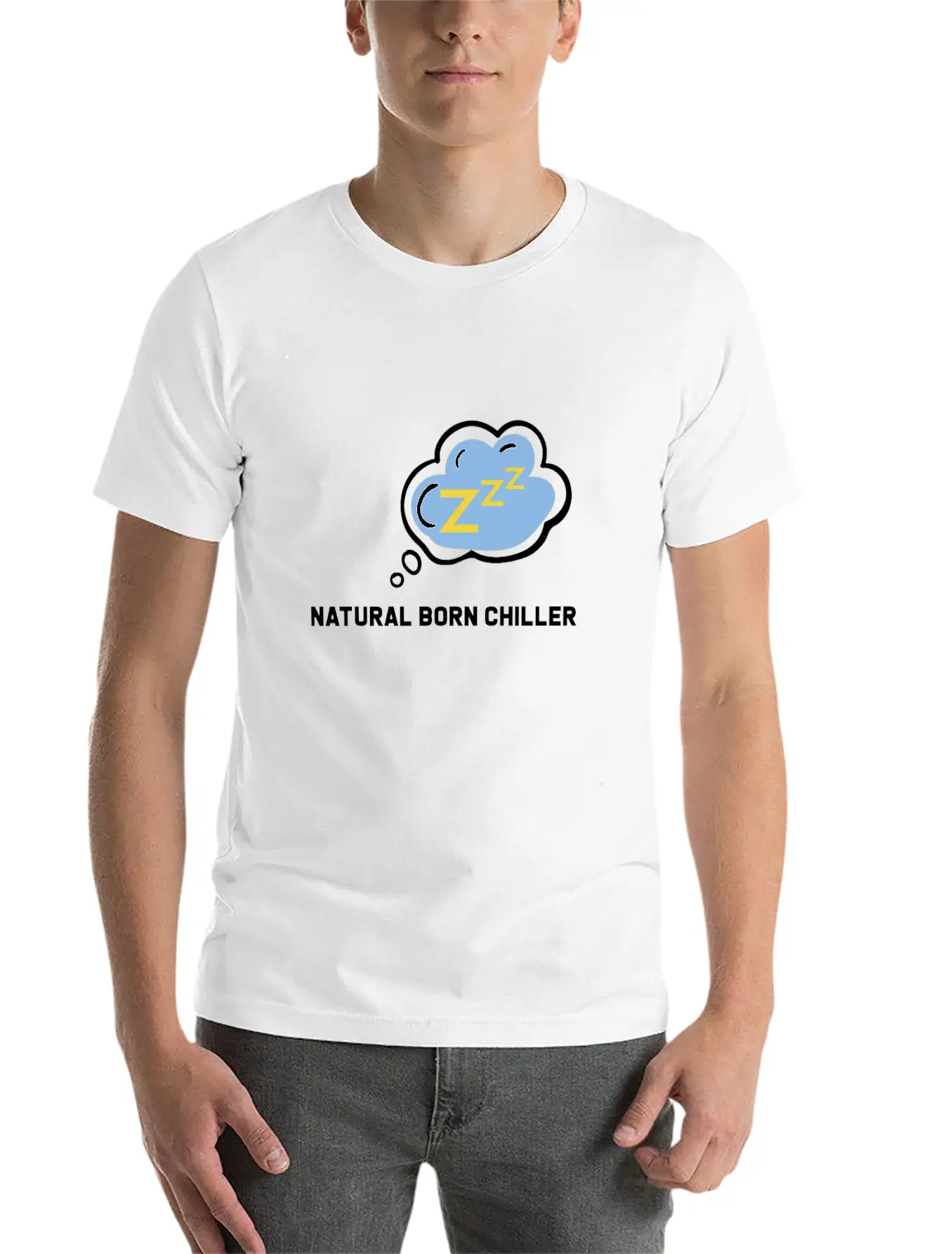 Natural Born Chiller Simple Everyday Graphic Tee – Lightweight Summer Wear